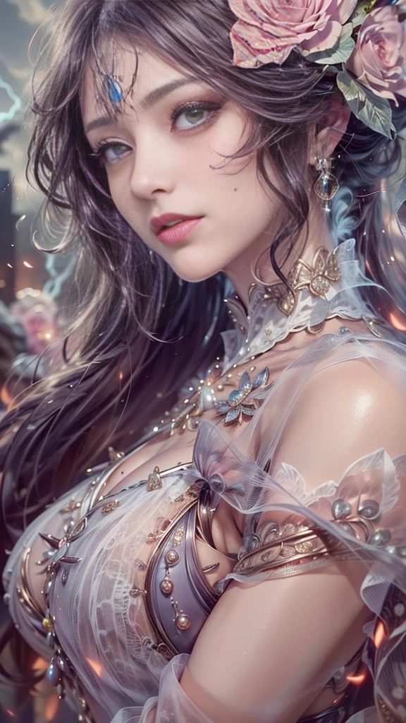 (32k:1.5, Highest quality, masterpiece, Ultra-high resolution), Professional camera work:1.6, Highly detailed skin and face textures:1.3, Captivating portrait:1.2, Very accurate, Very detailed, 1 adult female, ((Amazing night view from the rooftop:1.4, The moonlight at night illuminates my body)), (Satin Nightgown:0.7), Incredibly slim body, Sensual sitting position, sense of loss, Sadness, Expressions of sadness, (Big eyes that exude beautiful eroticism:0.4, A dreamy look:1.0, I love you with all my heart:0.8, Open your mouth a little, lipstick, Feel the beautiful eroticism:0.9), (Wet dark brown medium length hair), Candles, The chest is medium, Earrings, necklace, bracelet, (romantic, mysterious), Fair skin, elegant, Object of admiration, original, dramatic, Artistic, Innovative, Charm, Heartful, Fancy, sense of openness, sense of cleanliness, Special, exciting, Extreme, Tilt, ((Adult charm, Feminine charm, Hair blowing in the wind)