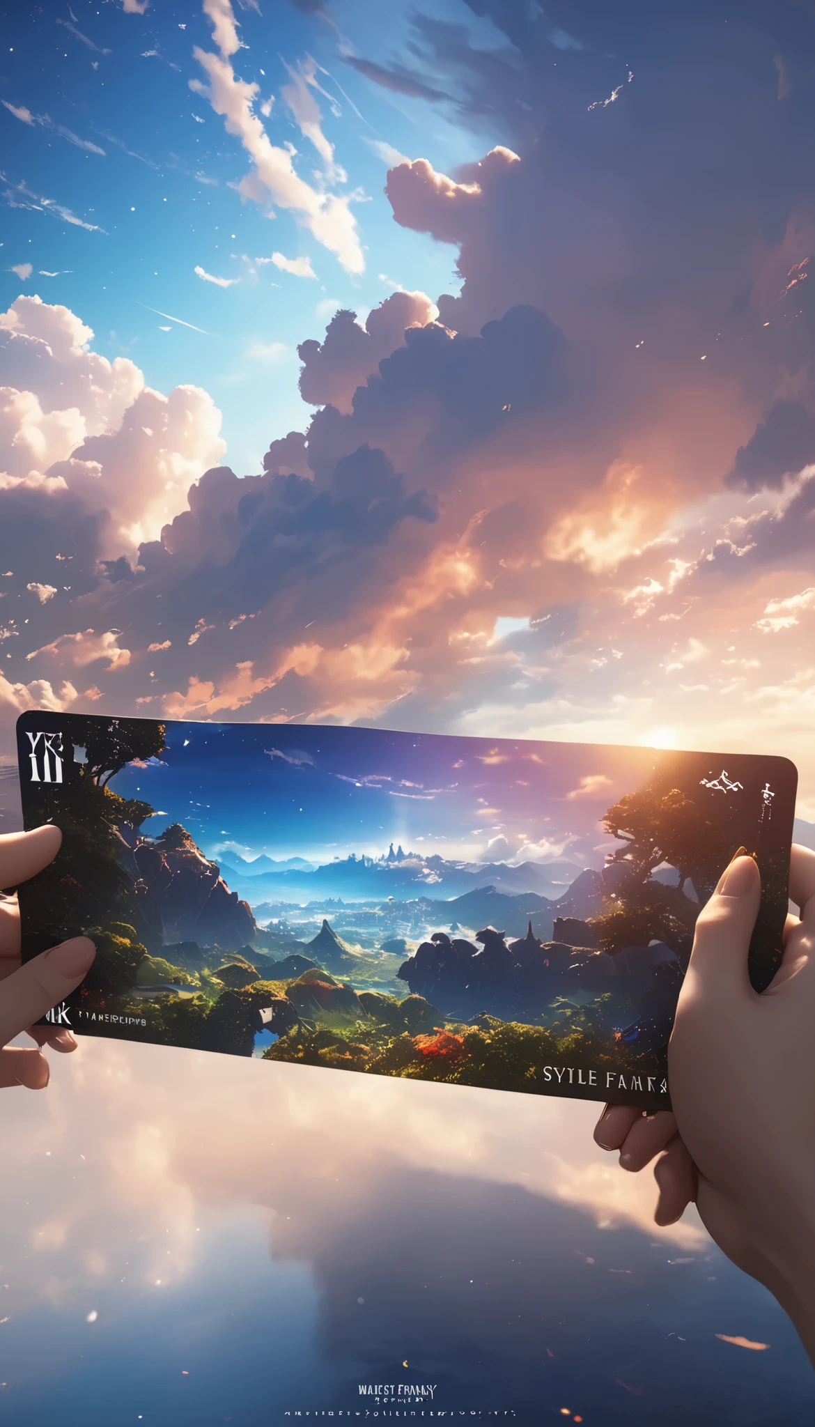 (8k, top quality, Masterpiece , Final Fantasy Style: 1.2),Atmospheric perspective, 8K, Very detailed, Accurate, Highest quality, masterpiece,タロットカード, エルフ