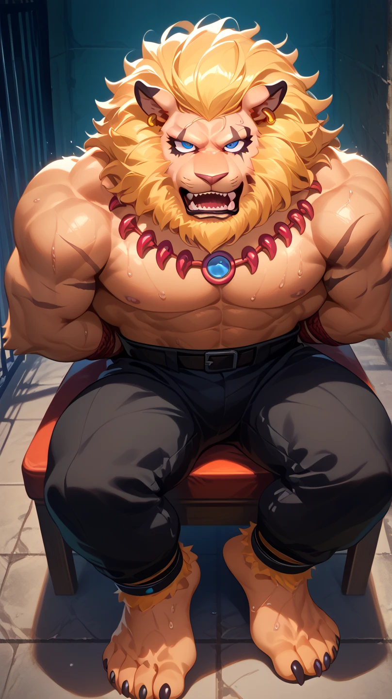 naked , big bulge , huge bulge , coffee thong ,alone, full body,smiling , muscular, huge muscle, big muscles, pectoral muscle , Boy , YOUNG , YOUNG , sora , brown eyes, brown hair, pokkuti , sitting on a throne, royal throne, sitting , kingdom hearts