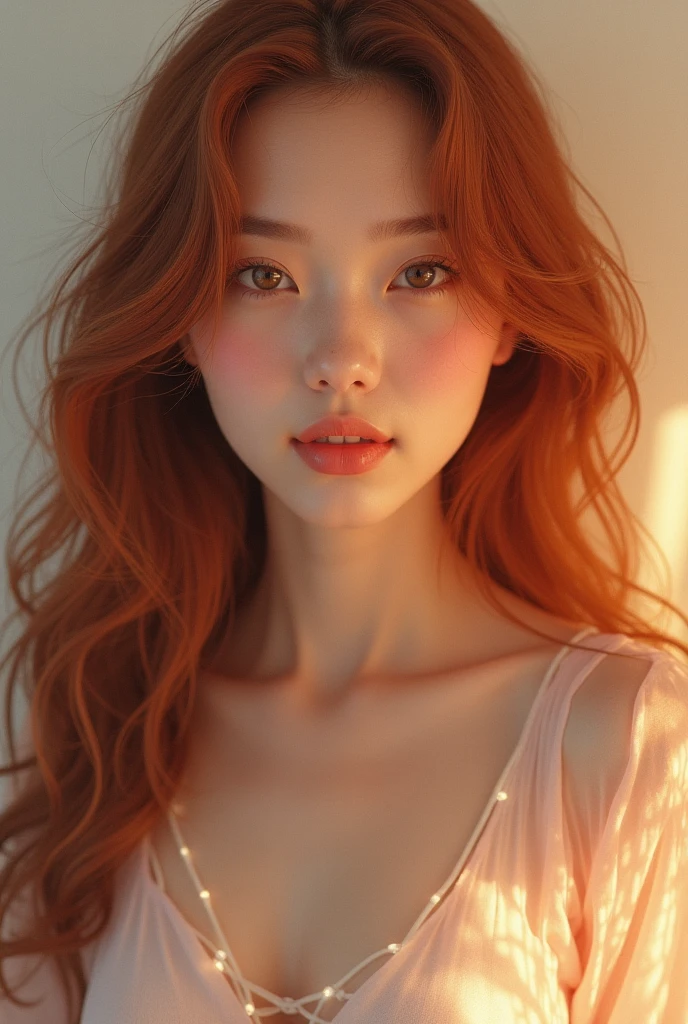 Red hair naked asian small breast pleasure face tongue out