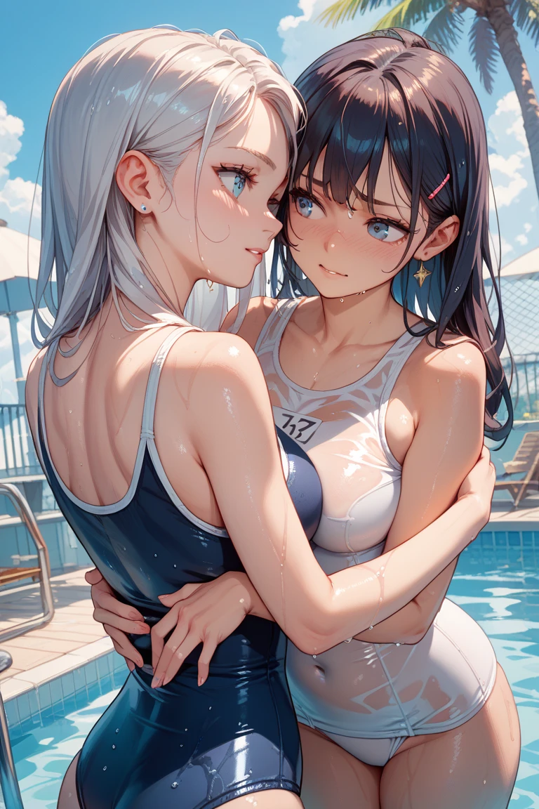 Two girls having close contact, Full body photo of couple, Goddess girl, gorgeous one, splash up, butterflys, Smooth pen and ink,Tom Bagshaw Art Station《the face》,lunar goddess, Whole body diagram,详细的the face, (Upper part of the body: 1.4), (the underwear is transparent: 1.3), Golden decoration, solid black background,Close-up of two beautiful caucasian girls, body dynamic movement, Oiled, number art, fallopian tube, Full body lesbian,Sakimichan Art,Oriental mandala tattoo, Rich fractals, plata、golds、copper spirit,ancient floating objects, Antique lamps, fallopian tube,lacivious pose, Visible nipple, Thanos is visible,Full body lesbian,Big breasts are beautiful, sexy for, low chest, Bigchest, cleanness, Eternal, Hanfu, Wet, Certainly, Realist, highest details, loong pattern, fenghuang, Sankta, Sankta, jin shan, temple, Countless palaces, cloud, Luce Dorada, Nasturtium, (Tianchi Beach), Faraway view,fallopian tube, Full body lesbian,Sakimichan Art,light smile,splash,lacivious pose, Visible nipple, Thanos is visible,Full body lesbian,transparent costume,light smile,Estillo Jean-Baptiste Monge, bright, The beautiful, fallopian tube, bright , Cute and cute, filigrees, edge lit, lamplight, extremely , magical, hyper realisitc, like a dream, number art, Artyom and James Jean,ancient floating objects, Antique lamps, fallopian tube,ancient floating objects, Perfect masterpiece,Best quality at best,Perfect illustration,8K,delicated face,Observe the audience, Gentle blue eyes,cana,fundo vermelho, number art,Flat drawing,Colorful illustration,style of anime, girl from far away, Shiny, splash, Camel toes, Smooth pen and ink,Two complete female bodies, body dynamic movement,Complete two female bodies, crotch chuck,fluids, 3d fractal,8 head body,lean legs,Natural sagging,big chest and thin waist,high-heels,Elegant,High ponytail hairstyle,Complete body,bare-legged,Glow skin,with shiny silver hair,including legs and feet,King size,mesmerizing eyes,Slim abs:1.6,The bones are straight,dermis, Decorative style,Sports and toned body, dermis, almost no clothes, Lop, Nice face, Octagon rendering, number art, extremly high detail,Polished, realistically, Focus sharp, hip is cocked, sexually arousing, sexual expressio, Hazy beauty, Camel toes, ample, character design, unreal-engine, a 3D render, Volumetriclighting, rethink, smooth private parts, Digital illustration, fully body photo, Anatomically correct,ballet pose,Elegant styling,Camel toes, Short hair details, drenched all over the body