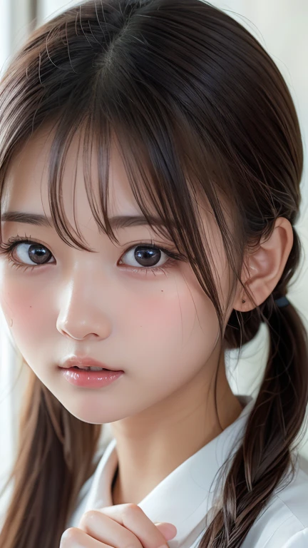 (masterpiece, Highest quality:1.2), One Girl, 18-year-old, cute, Expressionless, alone, Small Nose, Small red cheeks and nose, 非常にcute表情, Random Hairstyles
