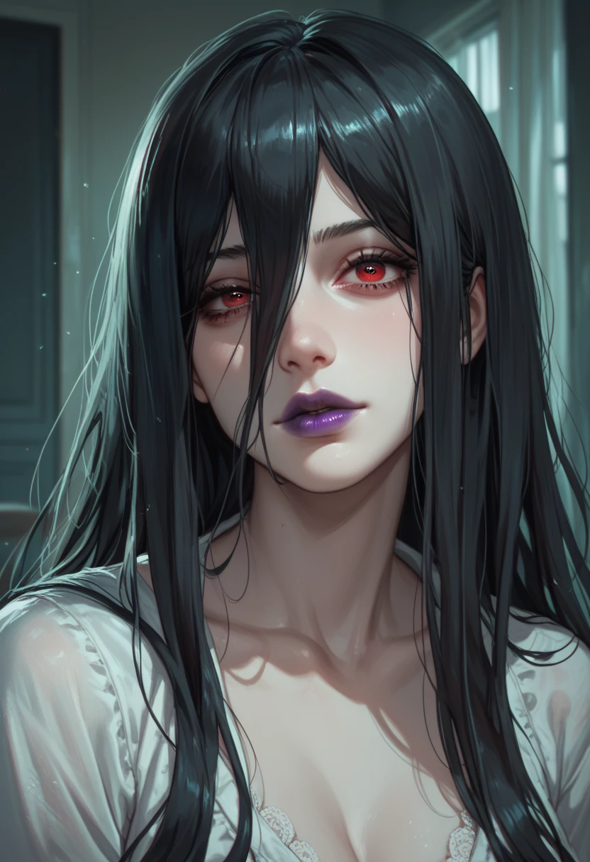 Masterpiece of a Horror Scene
1 Girl, Solo, (Semi-Naked: 1.1), Hidden in the Shadows of a Foggy, Frost-Covered Forest,
Blood Splatter: 1.37, Blood Dripping from the Face: 1.3, Detailed Horror Scene,
Photorealistic (1.37), Ultra-Detailed (1.2), Detailed Background, Detailed Fog,
Frost Covered Trees, Dark and Moody Color Palette, Dramatic Lighting,
(Horror Theme: 1.3), Nude Girl (1