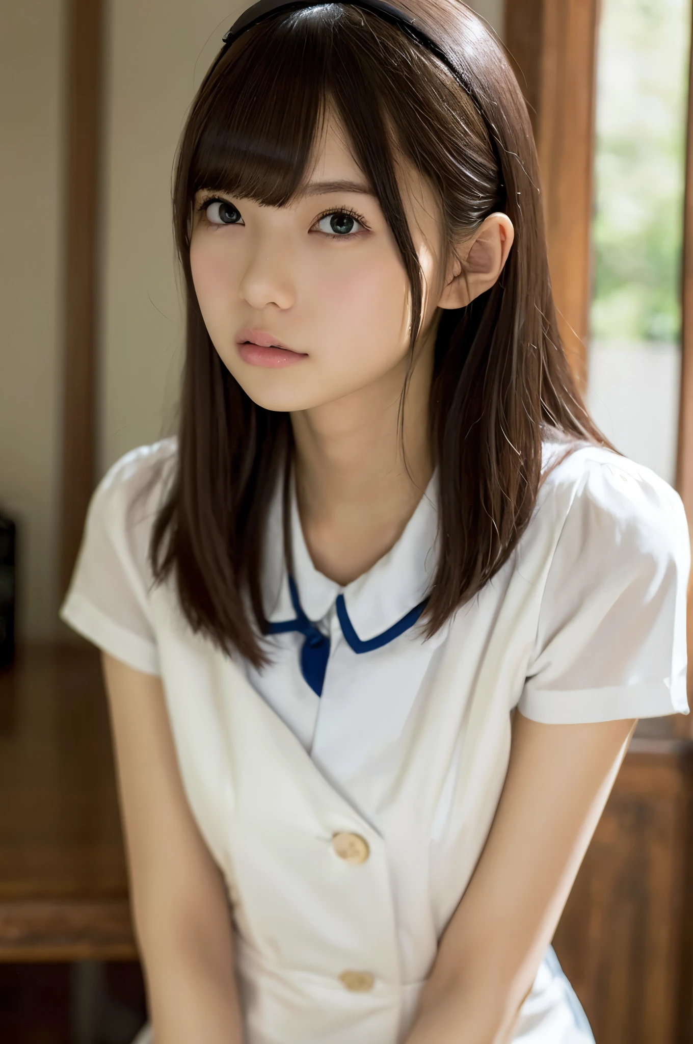 (Raw photography、top-quality)、female pervert(masterpiece:1.4)、(8K、realisitic、Raw photo、top-quality:1.4)、japanes、(1girl in)、beauitful face、(Real Face:1.4)、(Caramel hair、Bob Hair Hair:1.3)、Beautiful hairstyle、realisticeyes、Beautiful Detail Eye、(Real Skin:1.3)、Beautiful skin、enticing、超A high resolution、A hyper-realistic、high-detail、the golden ratio、(详细的脸:1.4)、high-school uniform、Cotton white underwear and pleated skirt、knee-bendings sitting、tiptoe、NSFW、 Bend your knees and open your legs、realisitic、Photorealsitic:1.3)、top-quality、masterpiece、extremely delicate and beautiful、A highly detailed、nffsw、A sense of unity、2k wallpaper、magnifica、Beautiful in every detail、masterpiece、浅笑、top-quality、Highly detailed ticker Unity 8K wallpapers、huge filesize、ultra-detailliert、hight resolution、ighly detailed、Slim body、A slender、(Bob Hair Hair)、(brown haired)、looking at viewert、Normal、C Cup、NSFW、、、、PureFace_v1:0.8. High School Girl、shortsleeves、White Short Sleeve Cutter Shirt、plaid skirts、School Toilet、Open the lid of the Western-style toilet seat and sit on the toilet seat、ankle、Tsumasaki、Toilet slippers、I'm in the bathroom、Shot from the front、White cutter shirt、plaid skirts、Sitting on the toilet seat and smiling、NSFW grin、Tsumasaki、sockes、Toilet slippers、Located in the bathroom, Sitting on a Western-style toilet seat and peeing、NSFW grin、