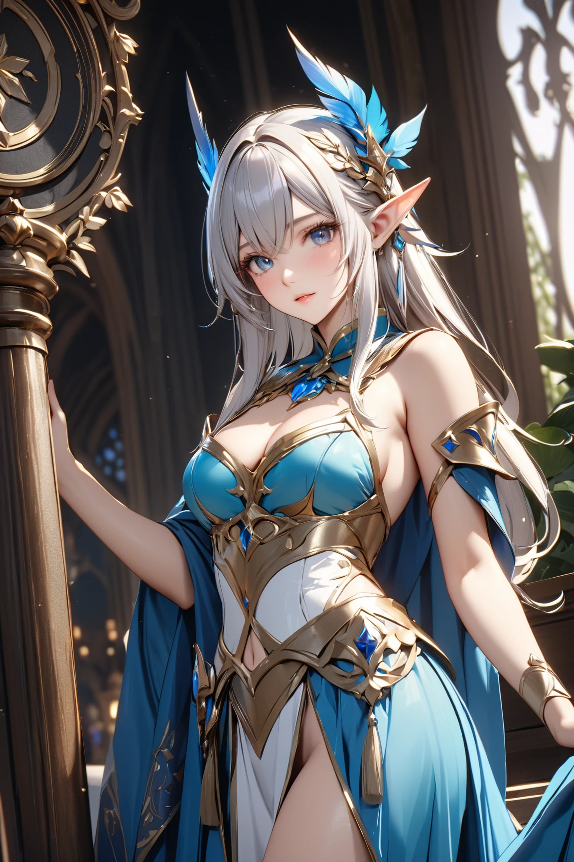 (masterpiece, Highest quality:1.3), lease, Seiken Densetsu 3, 1 person, (Upper Body:1.3), (View your viewers:1.3), (With a long spear, in a fighting pose:1.3), (Cinema Lighting, fairy tale, Realistic, dream-like, Enchanting atmosphere:1.5), (A fantastic and beautiful night sky, Medieval city at night, On the roof of the tower:1.5),