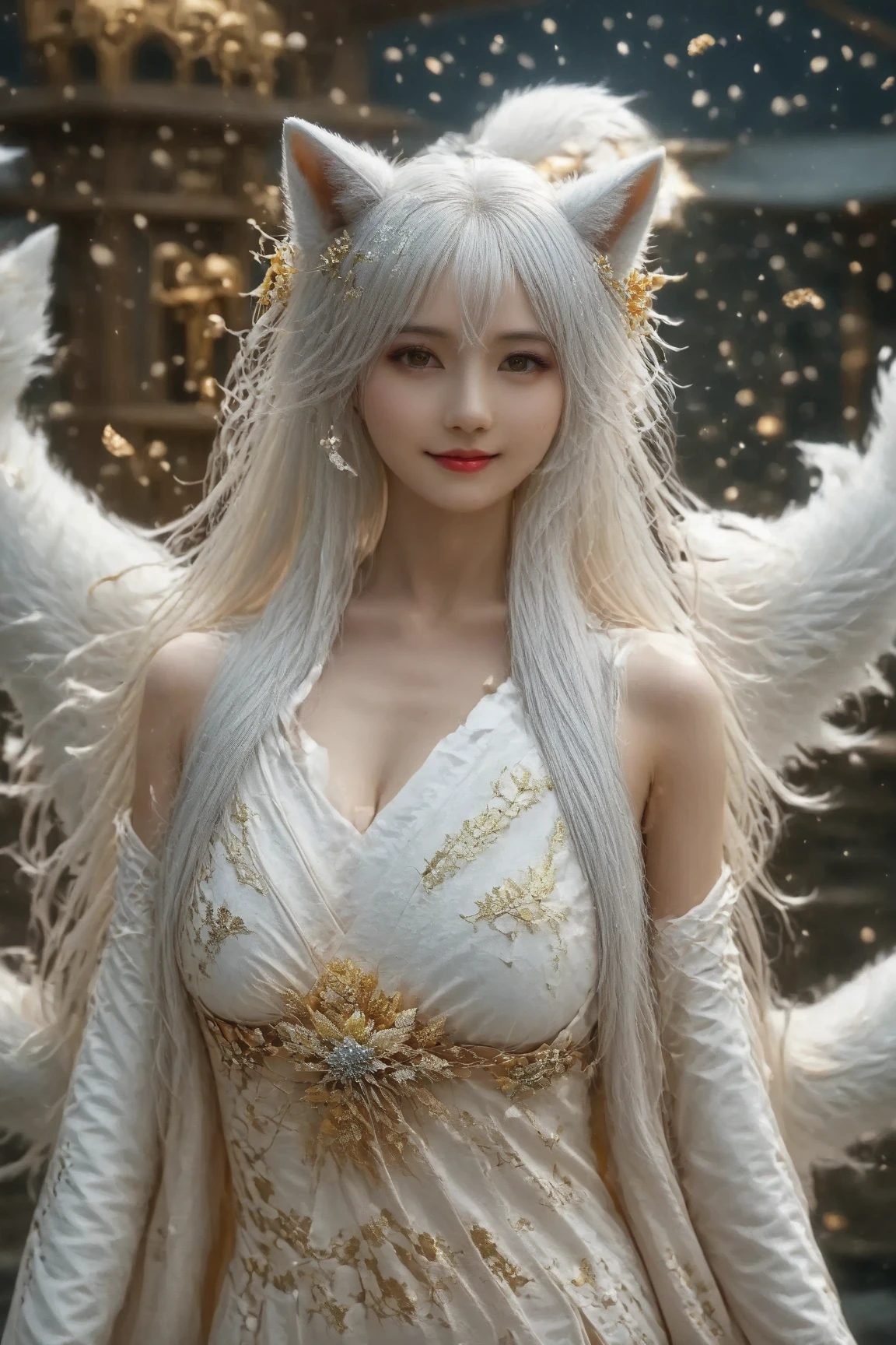 White fox nine tail revealed