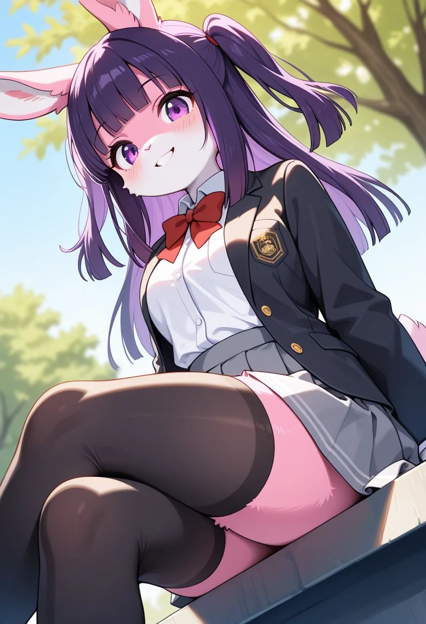 (detailded), (((chica sheep))), (((sheep))), big ass, (((black wavy hair))), ((mini-skirt)), (((pink pussy dripping))), (((office worker suit))), (white skinned), fishnet stockings, ((at a park))
