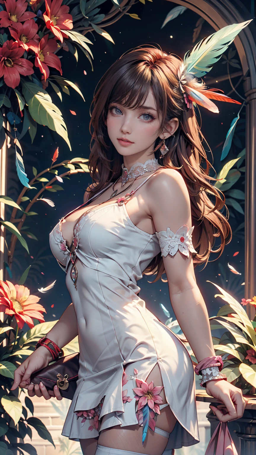 [Written by Junji Ito], Dark horror landscape, [Detailed Shadows], [vein], (Glowing mushroom forest), One girl, Giant Cosmic Eye, Tears flow, Spiral fungus, High resolution、24-year-old female、Sexy proportions、Sexy、Narrow waist、Attach a necklace、Wear accessories on your wrist、Wear an anklet、Wear waist jewelry