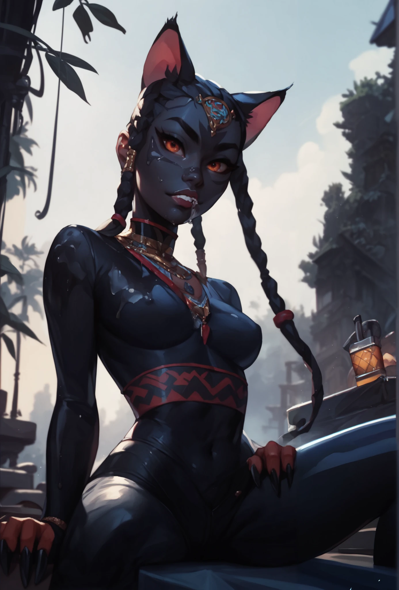 sfw, colors, colorful, intricate, detailed, vibrant, high quality, 4k, 8k, photorealistic, hyper detailed, professional digital art, concept art, studio lighting, beautiful detailed eyes, beautiful detailed lips, extremely detailed face, long eyelashes, elegant woman, beautiful dress, flowing hair, graceful pose, warm lighting, glowing skin, vibrant colors, intricate background, nature elements