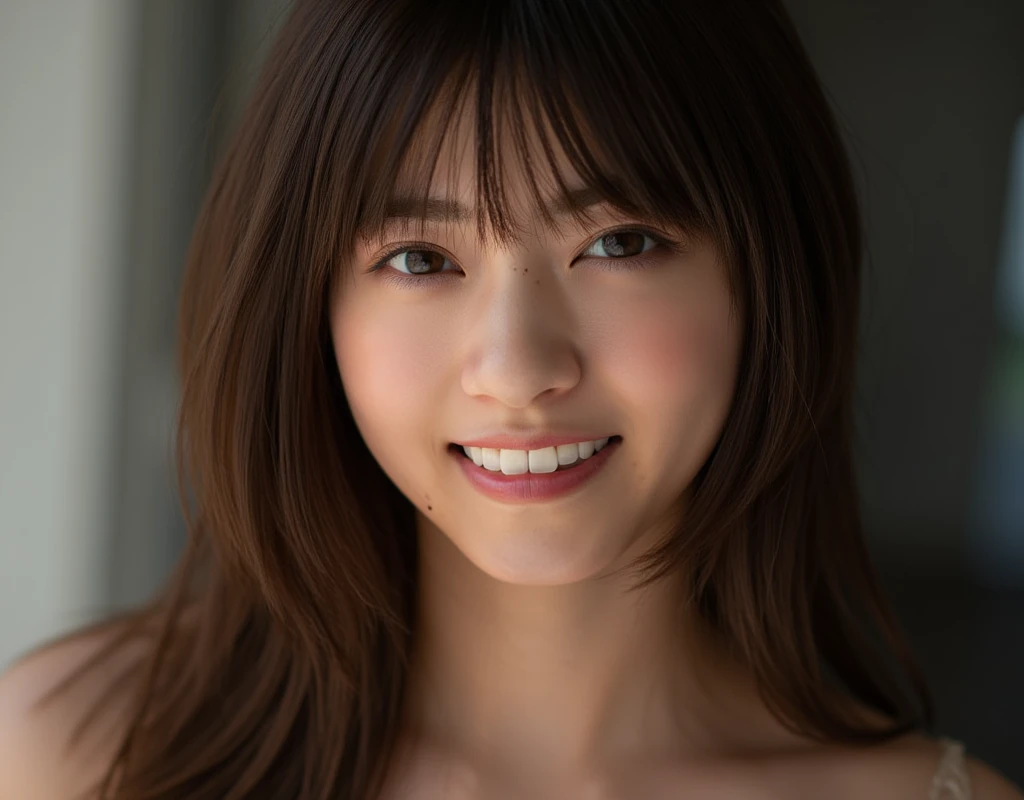 Memory correction:2.55, Everything is modern:1.66, Beautiful Japanese woman photo, (((smile))), 20-year-old, Oil for straight, one-length hair&Hair balm:1.55, (photo Realistic:1.4), (hyper Realistic:1.4), (Realistic:1.3), (Smoother lighting:1.05), (Improving the quality of cinema lighting:0.9), 32K, 1 person,20-year-oldの, Realistic lighting, Backlight, The light shines on your face, Ray Tracing, (Bright light:1.2), (Improvement of quality:1.4), (Highest quality Realistic textured skin:1.4), fine grain, Detailed face,(smile:0), (Emphasis on face close-up:1.3), (Enhances the beauty of skin texture:1.1),((Extremely precise and accurate anatomy:1.0)), (Enhances the beauty of skin texture:1.1), Clean and glowing skin, mesh, thin:1.2, (Realistic:1.3), Realisticなライティング, (Smoother lighting:1.05), 32K, One Japanese woman, fine grain, Detailed face, (Film Grain:1.1),(Accentuates body lines:1.1), High resolution, Natural look, Kind eyes, Improves hair quality, Delicate light and shadow, Transparent muscles, Graceful pose, Beautiful Eyes, Sharp details, Soft light reflection, Beautiful contours, Delicate skin tone, Fine hair texture,Cute Japanese Women Photos,