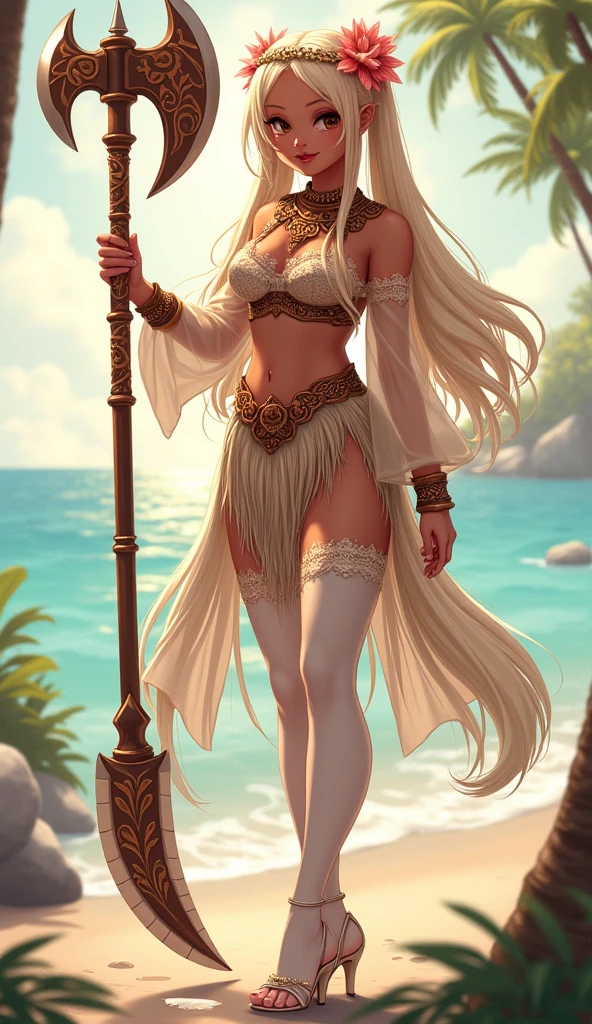 (Masterpiece, best quality, intricate details, 1sologirl) iron collar, arms behind back, iron cuffs, shackles, leather collar choker neck bell, bound ((standing by wooden pole:1.2)) ((female Black Dark skin Gyaru)) show entire body frontal position, feet in view, realistic, gorgeous 16y.o. darkest skinned mixed race female, black African, transparent black pantyhose, legs open, museum,barefoot no shoes, looking to viewer straight symmetrical, white silver long hair