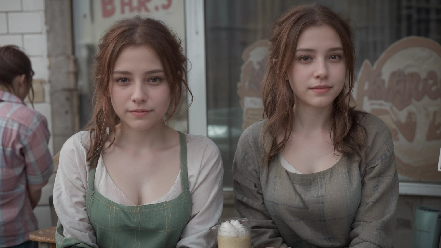 man hairstyle from book, by the cafe, green eyes, and a fine French mustache, is full of body beauty, elegant dress