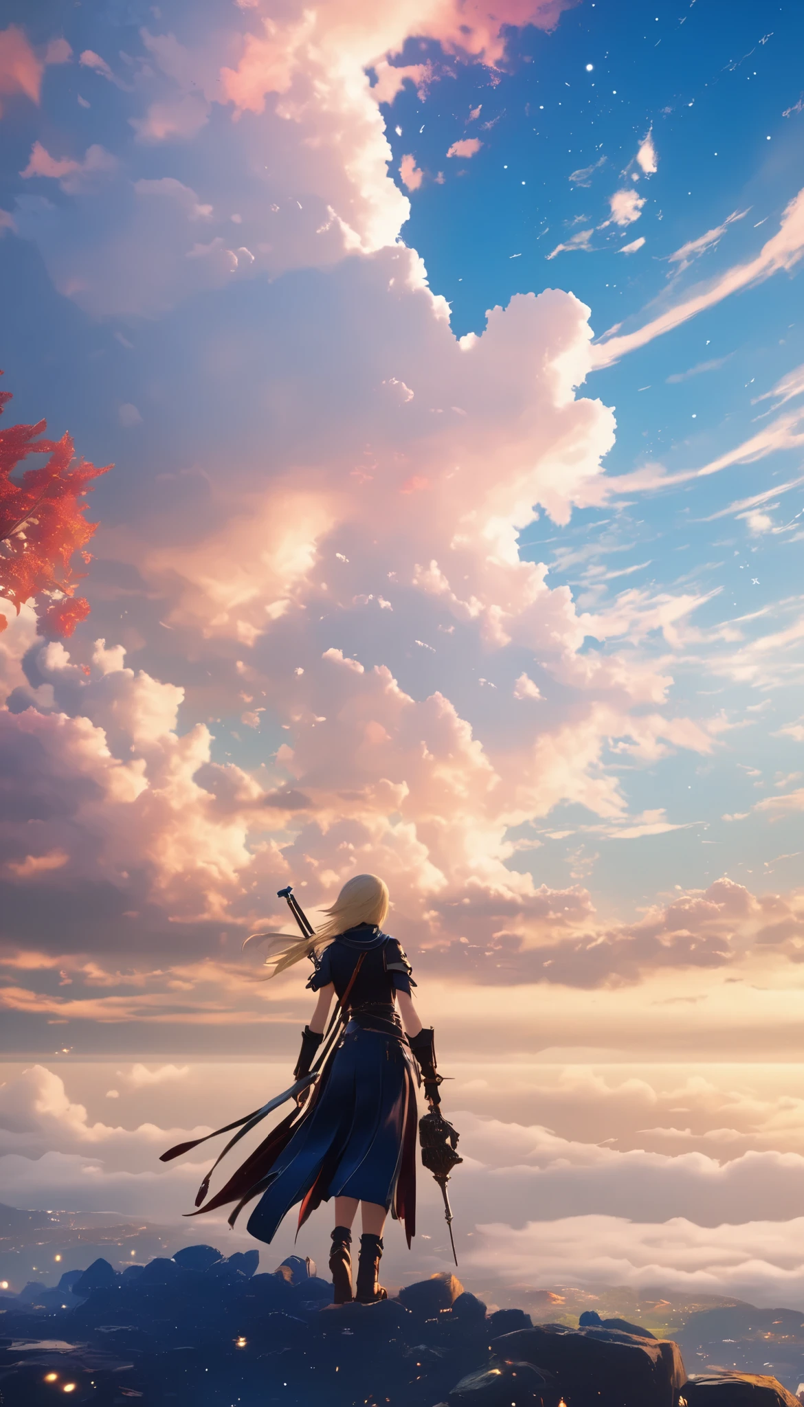 (8k, top quality, Masterpiece , Final Fantasy Style: 1.2),Atmospheric perspective, 8K, Very detailed, Accurate, Highest quality, masterpiece,タロットカード, エルフ