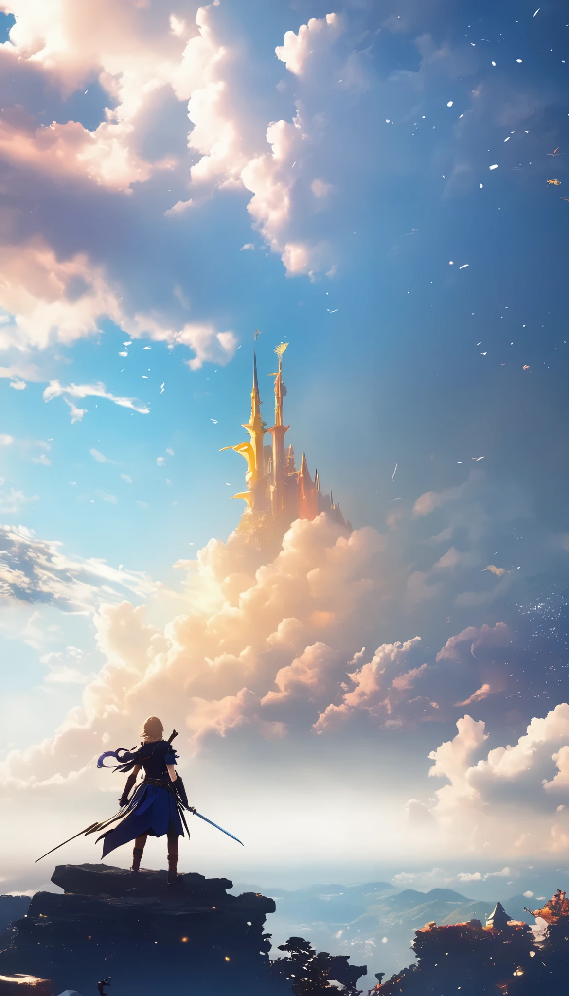 (8k, top quality, Masterpiece , Final Fantasy Style: 1.2),Atmospheric perspective, 8K, Very detailed, Accurate, Highest quality, masterpiece,タロットカード, エルフ