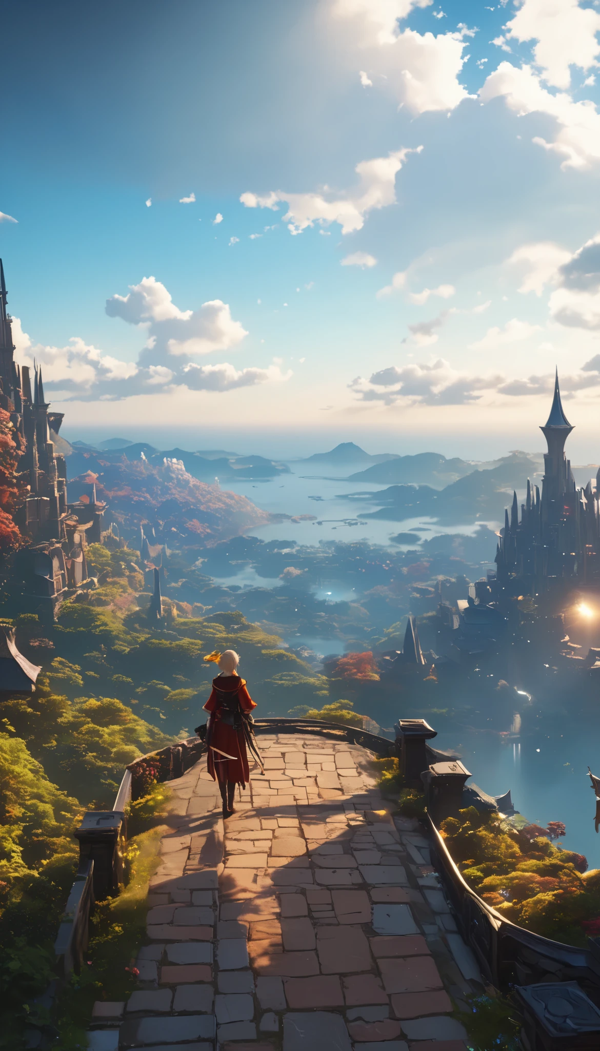 (8k, top quality, Masterpiece , Final Fantasy Style: 1.2),Atmospheric perspective, 8K, Very detailed, Accurate, Highest quality, masterpiece,タロットカード, エルフ