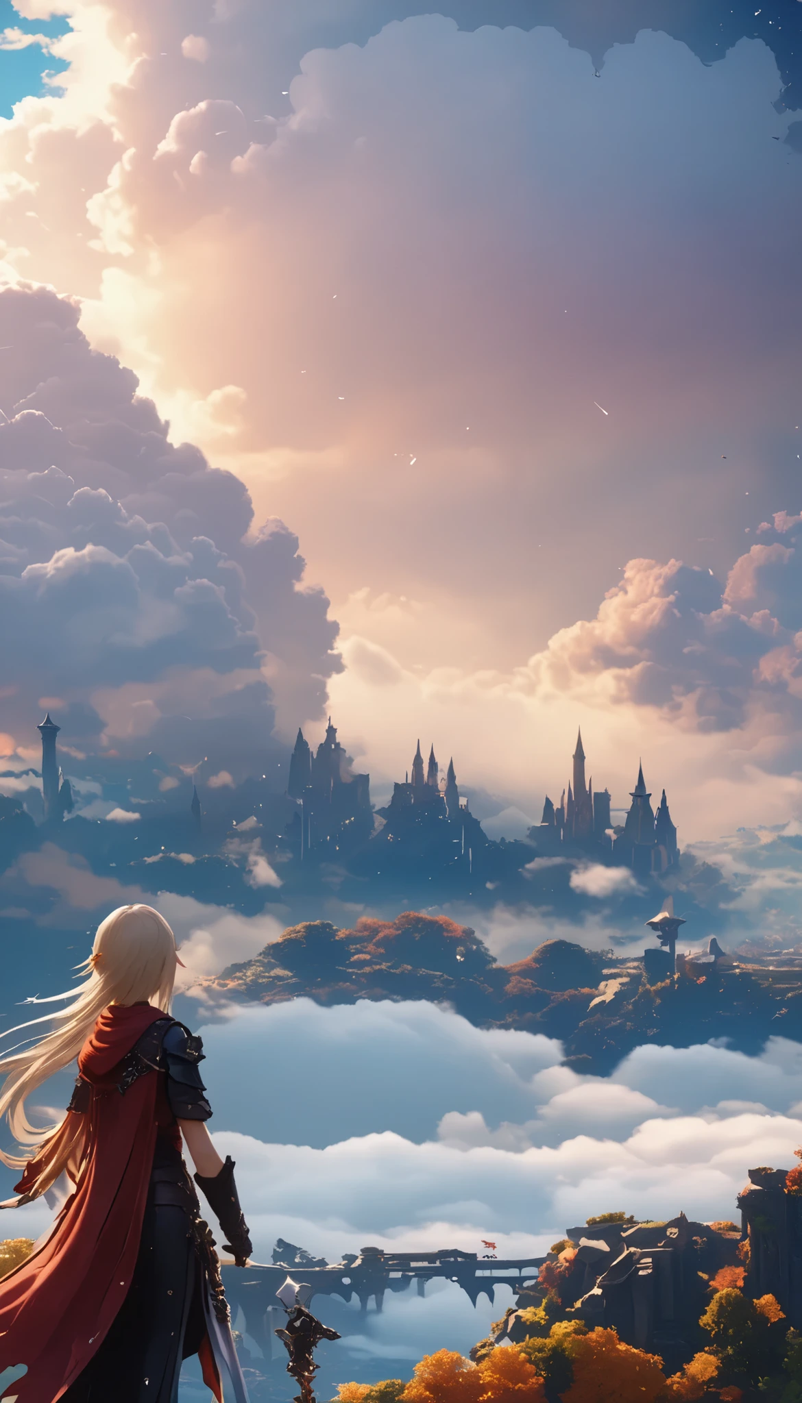(8k, top quality, Masterpiece , Final Fantasy Style: 1.2),Atmospheric perspective, 8K, Very detailed, Accurate, Highest quality, masterpiece,タロットカード, エルフ