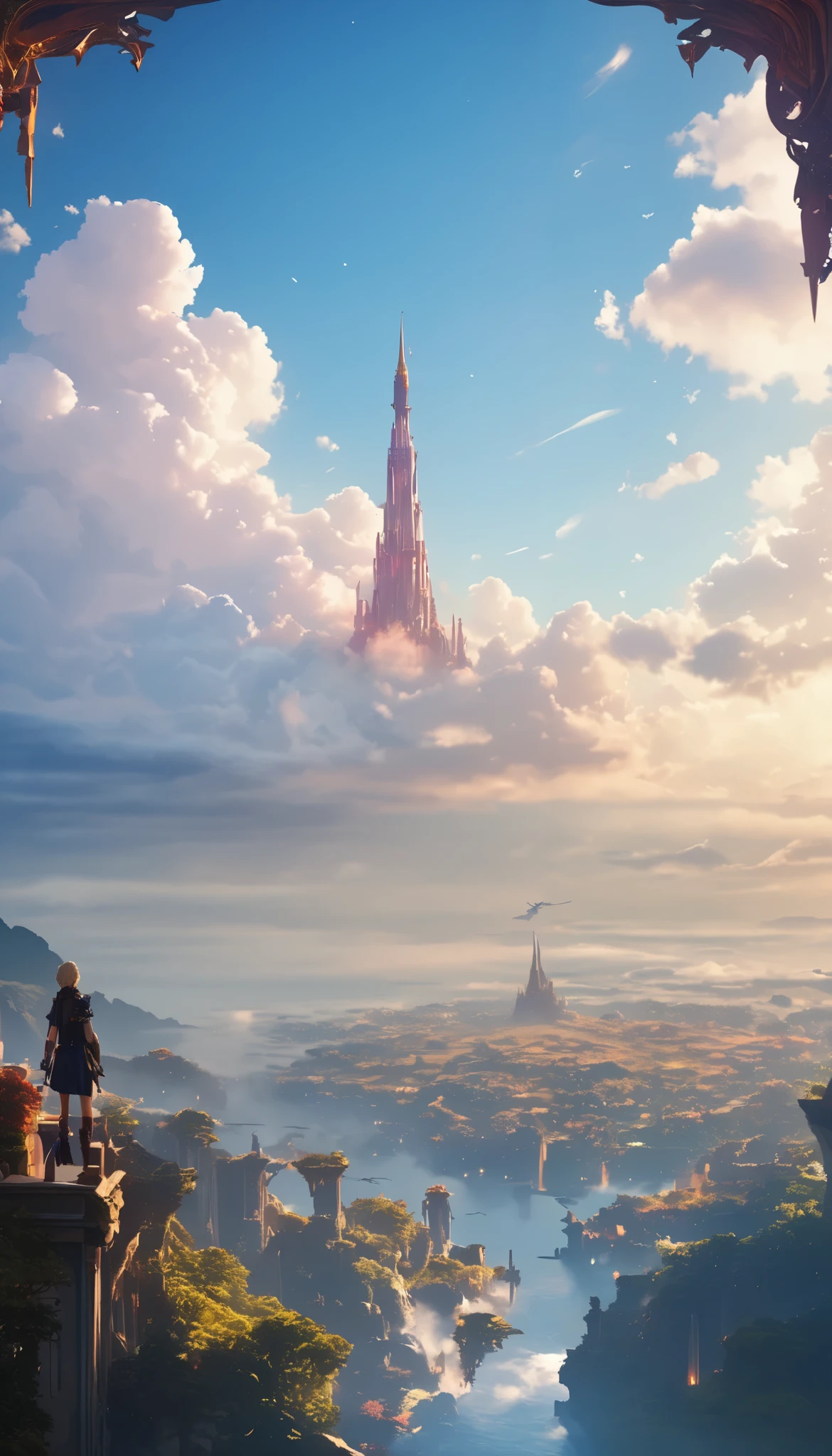 (8k, top quality, Masterpiece , Final Fantasy Style: 1.2),Atmospheric perspective, 8K, Very detailed, Accurate, Highest quality, masterpiece,タロットカード, エルフ