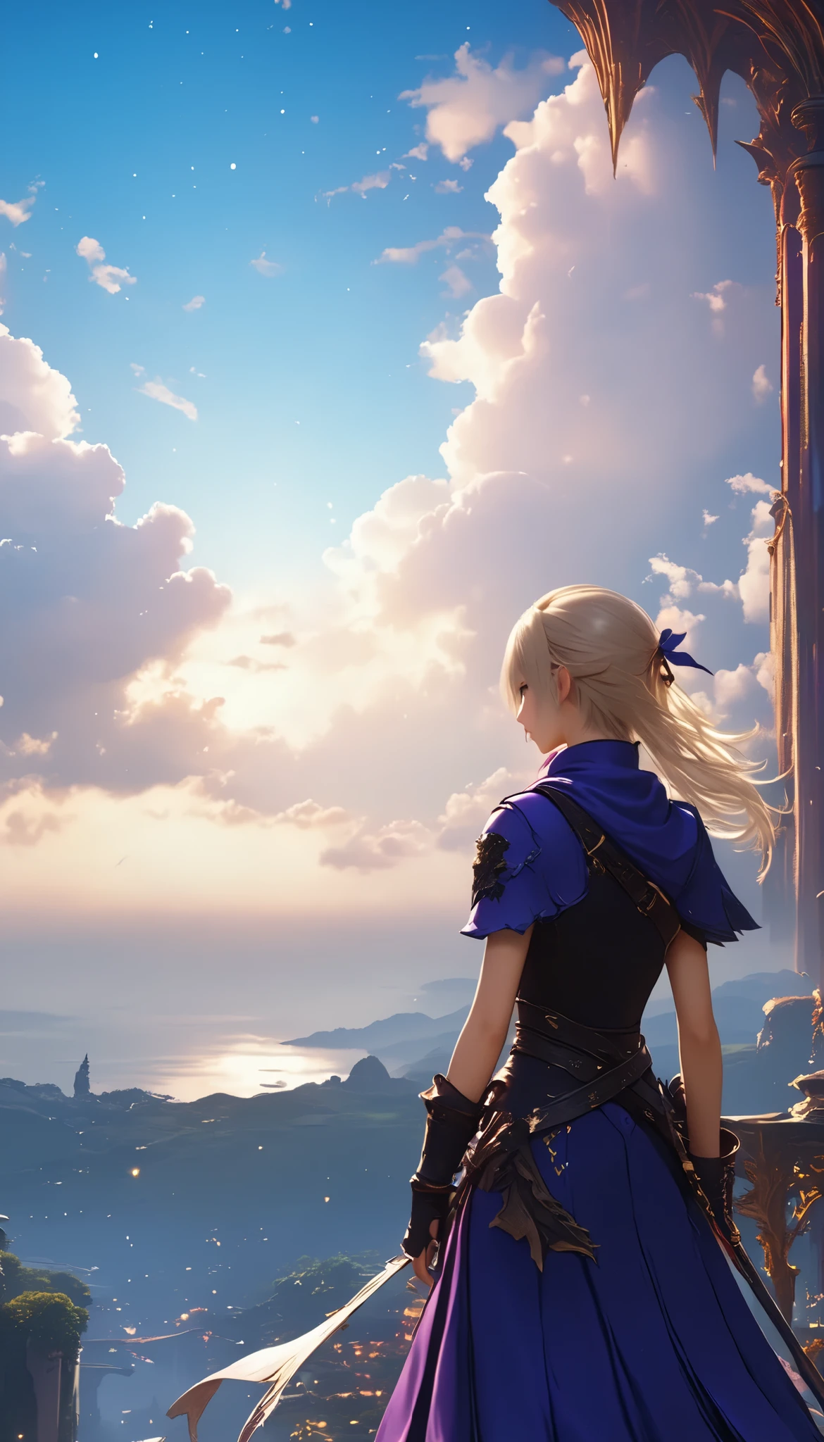 (8k, top quality, Masterpiece , Final Fantasy Style: 1.2),Atmospheric perspective, 8K, Very detailed, Accurate, Highest quality, masterpiece,タロットカード, エルフ