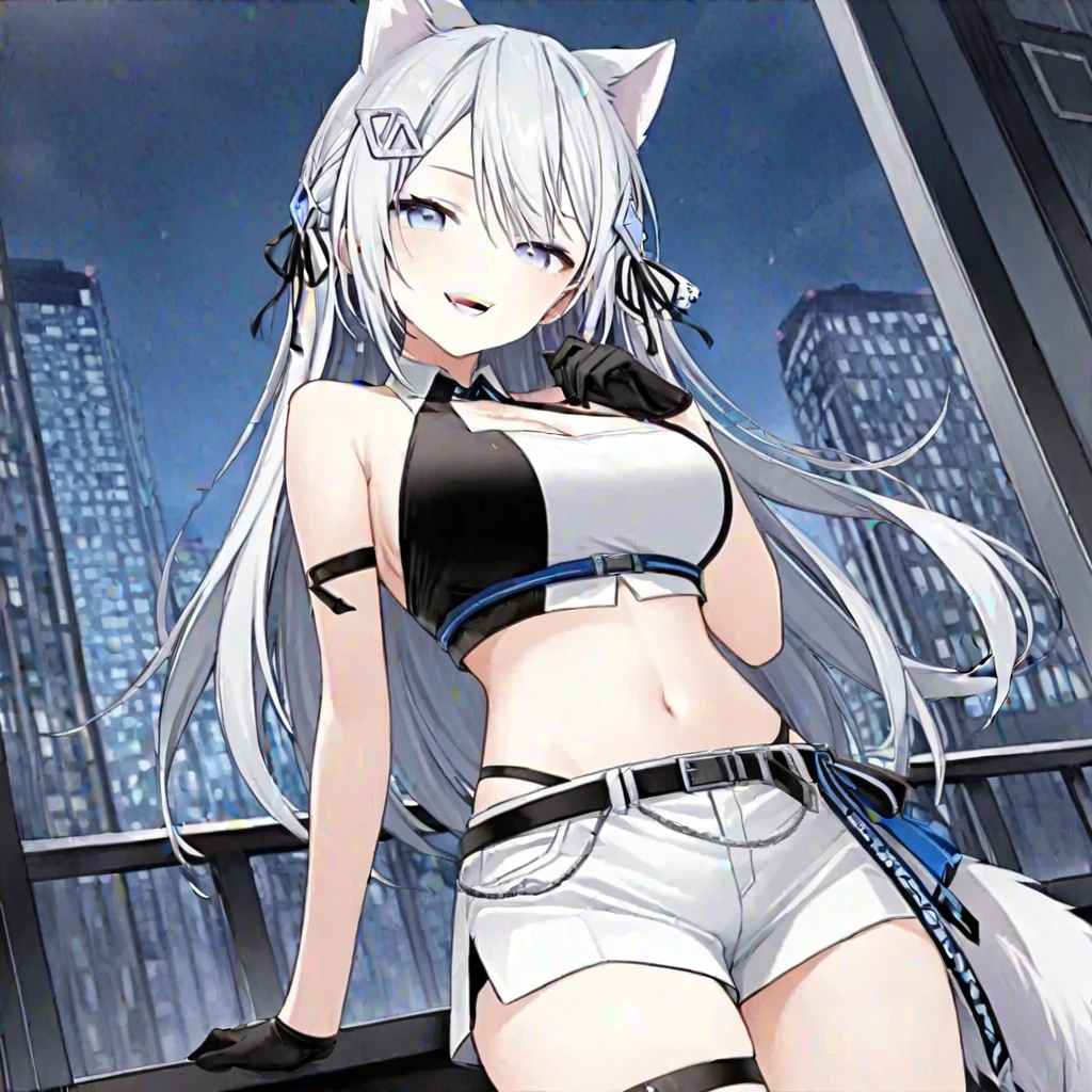 (masterpiece, best quality:1.2), 1girl, solo,cowboy shot,高画質,高解像度,犬耳,犬の尻尾