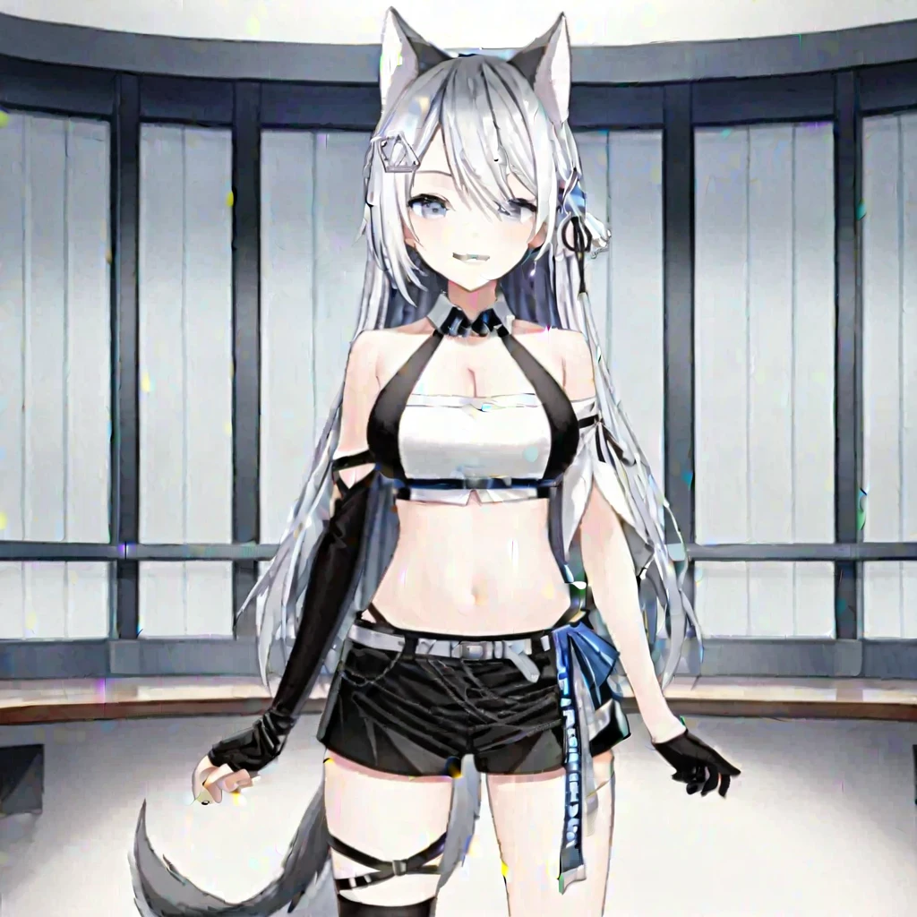 (masterpiece, best quality:1.2), 1girl, solo,cowboy shot,高画質,高解像度,犬耳,犬の尻尾