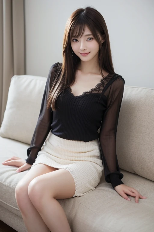 Cute Girls､Idol､high school girl､See-through､stockings､sit