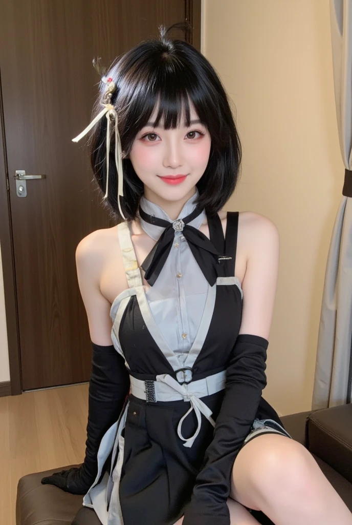 (Highly detailed CG unity 8k wallpaper), (Masterpiece), (Highest quality), (Portrait), (Highest illustration), (Highest shadow), (Realistic:1.4), 1girl on street, Kpop idol, ((Very over Size sweater, button sweater, open sweater), (gray hair: 1.1), collarbone, (middle chest: 1.3), viewer, smile, full body, (latex clothes, latex stockings, coquettish smile, clothes smooth texture) ,{latex swimsuit},