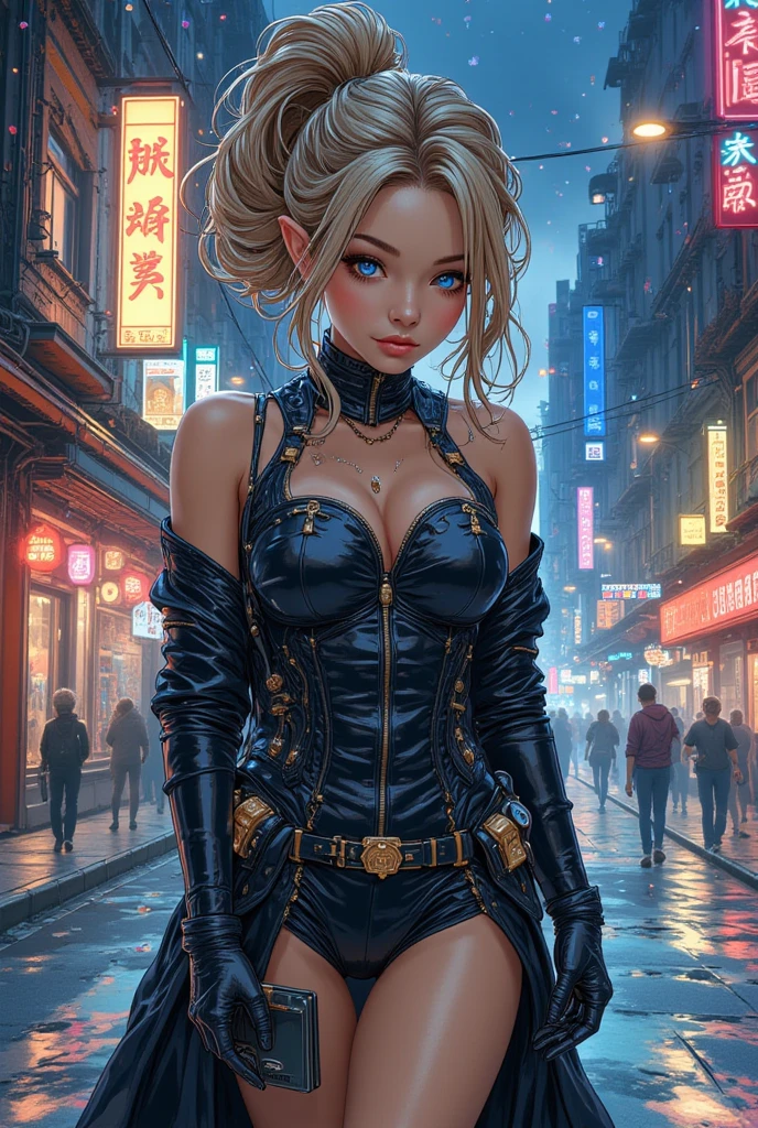 cute bunny girl,(((1girl))),((bunny girl with extremely cute and beautiful blonde hair)),(((bunny girl,anthro furry cute,bunny-girl))),(((bunny ears,bunny ears on head,big bunny ears))),


(large breasts:1.4),saggy breasts,(((blonde hair:1.35,colored inner hair,ear breathing,long hair))),((heterochromia:1.5,eye1 green eye2 orange,perfect eyes,upturned eyes:1.3,beautiful detailed eyes,finely detailed beautiful eyes:1,big highlight on eyes:1.2,slanted eyes)),((fat)),(((lustrous skin:1.5,bright skin: 1.5,skin tanned,shiny skin,very shiny skin,shiny body,plastic glitter skin,exaggerated shiny skin,illuminated skin,wet legs))),(spider lower abdomen,narrow waist,wide hip,athletic body,inflated legs,delicate detailed fingers,detailed body,detailed arms,human hands,(detailed face)),

cute,slutty,seductive,erotic,(((nsfw))),

(((slingshot swimsuit))),(((huge cleavage))),((wet clothes,detailed outfit,detailed clothes)),


(dynamic pose:1.0),solo focus,embarrassed,(centered,scale to fit dimensions,Rule of thirds),

((((cyberpunk city by the ocean,neon signs,puddles)))),stormy sky,threatening sky,dark clouds,((synthwave background theme,detailed background : 1.25)),((((night,nice lighting decorations,detailed architecture)))),

(best quality,high resolution,sharp focus,ultra detailed,extremely detailed,extremely high quality artwork,(realistic,photorealistic:1.37),8k_wallpaper,(extremely detailed CG 8k),(very fine 8K CG),((hyper super ultra detailed perfect piece)),flawless,(((masterpiece))),illustration,vibrant colors,(intricate),High contrast,Selective lighting,Double exposure,HDR (High Dynamic Range),Post-processing,Background blur,colors,(intricate),High contrast,Selective lighting,Double exposure,HDR (High Dynamic Range),Post-processing,Background blur,