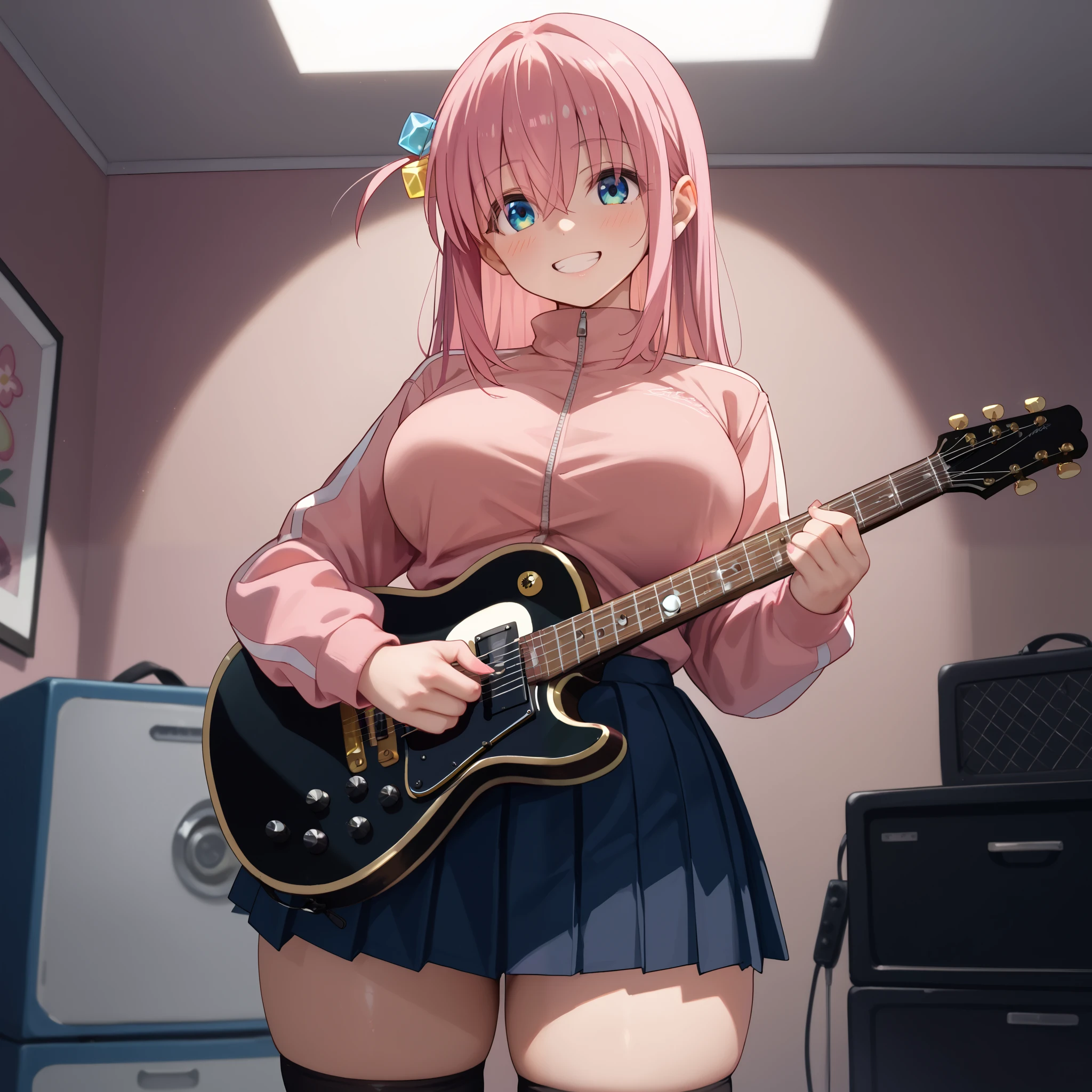 Super sonico , masterpiece, high quality photography of beautiful bombshell, good hands , big boobs , naked , masturbation , golden bracelet, stand and leg up , ahegao , gorgeous classroom scenery , white stocking , horny , nsfw, cum in pussy , gorgeous face, bright big eyes , 8k wallpaper , 85mm , smile , diamond necklace , Anatomy High Quality , red eyes , pink hair