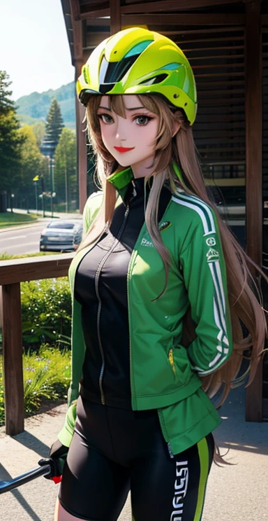Masterpiece, best quality, ultra detailed, 8K, detailed lighting, detailed shadows, RAW, (detailed skin), (fidelity: 1.2), 1 Russian girl, face, 18 years old, blonde, long hair, green eyes,, jogging