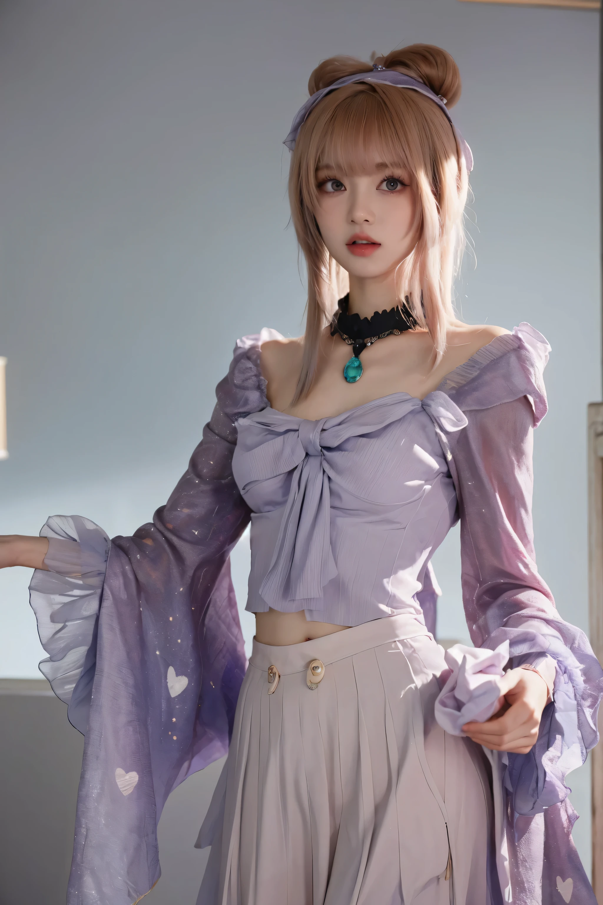 ( masterpiece:1.3), highest quality, high resolution , unity 8k wallpaper ,(illustration:1), perfect lighting,photo_\(medium\),photo actual , actual ,Meticulous attention to detail,Extremely detailed, soft lights and shadows,soft yet striking lighting, movie particle :1.2,Coral Palace Heart Sea,1 Girl, pink hair, purple eyes, bangs, white background , colorful hair ,headdress, is unique,bow-shaped hair,mole,parted Lips,Gradient Hairstyle, long hair,bow,
1 Girl, is unique,breast,Umbilical cord, long hair, clothes lift, curtain , white background ,Shirt lifted,skirt,window,parted Lips, Brown Hair ,sweater,nipple,indoor,grey skirt, long sleeve,small breast, bioluminescent , actual ,sleeves past wrists, very good , blurry,sweater lift, permanent, clothes pull ,Lips,long skirt,Stomach,