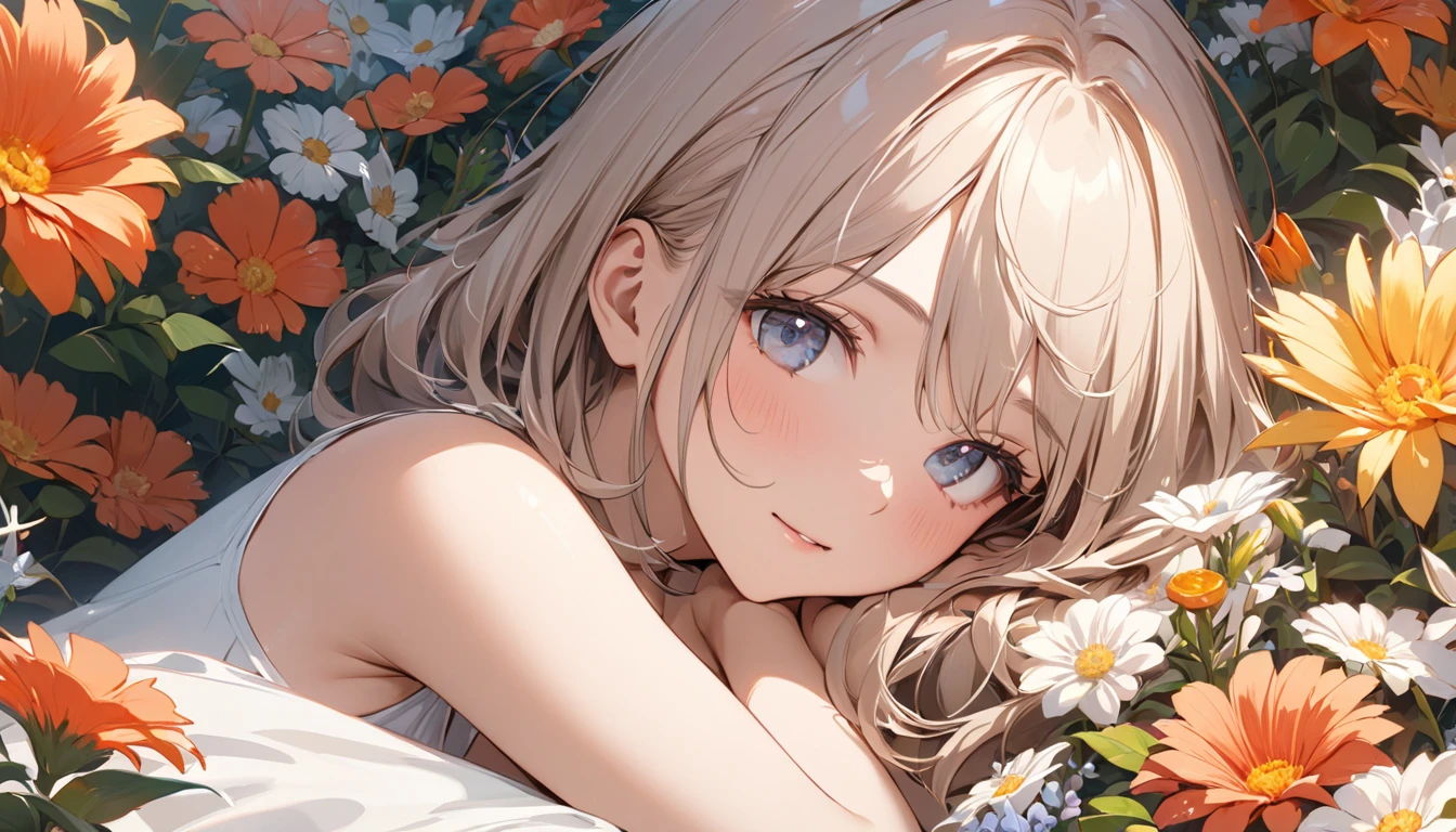 1girl, solo, elegant hair (full body: 1.1), (looking at the viewer: 1.1), young afica boy, tight small bikini, wild poppies swaying in the breeze, filmg , sweet_lolita, Best quality, masterpiece, blond hair, blue eyes. Open your mouth,,Exquisite mouth,((Ejaculation in the mouth)),Delicate s,mouth,Very detailed face,blush,Shiny wet skin,Normal tongue,Do not stick out your tongue,Pink lips,Delicate lips, ((all over the face, mouth and cheeks))