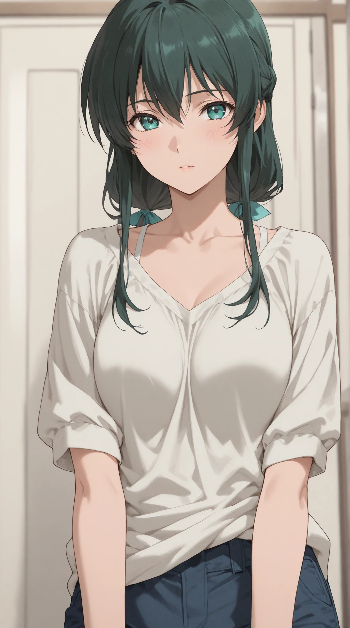 Love Live adult Kanan Matsuura, masterpiece, highest quality, gloss, clothing random, sensitive, beautiful background, transformed