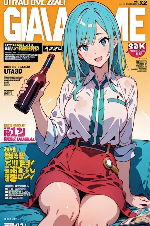 Pokémon、Dr. Araragi、solo、1people、big tits milf、big tits milf、big tits milf、white shirt、Wearing a long white coat、She is wearing a green tight skirt that is above the knee.。Shoes Sneakers。The birth of Pokemon and its origin、Laboratory in Kanoko Town, Unova region、Pokédex、Bright and lively personality、wave hands、