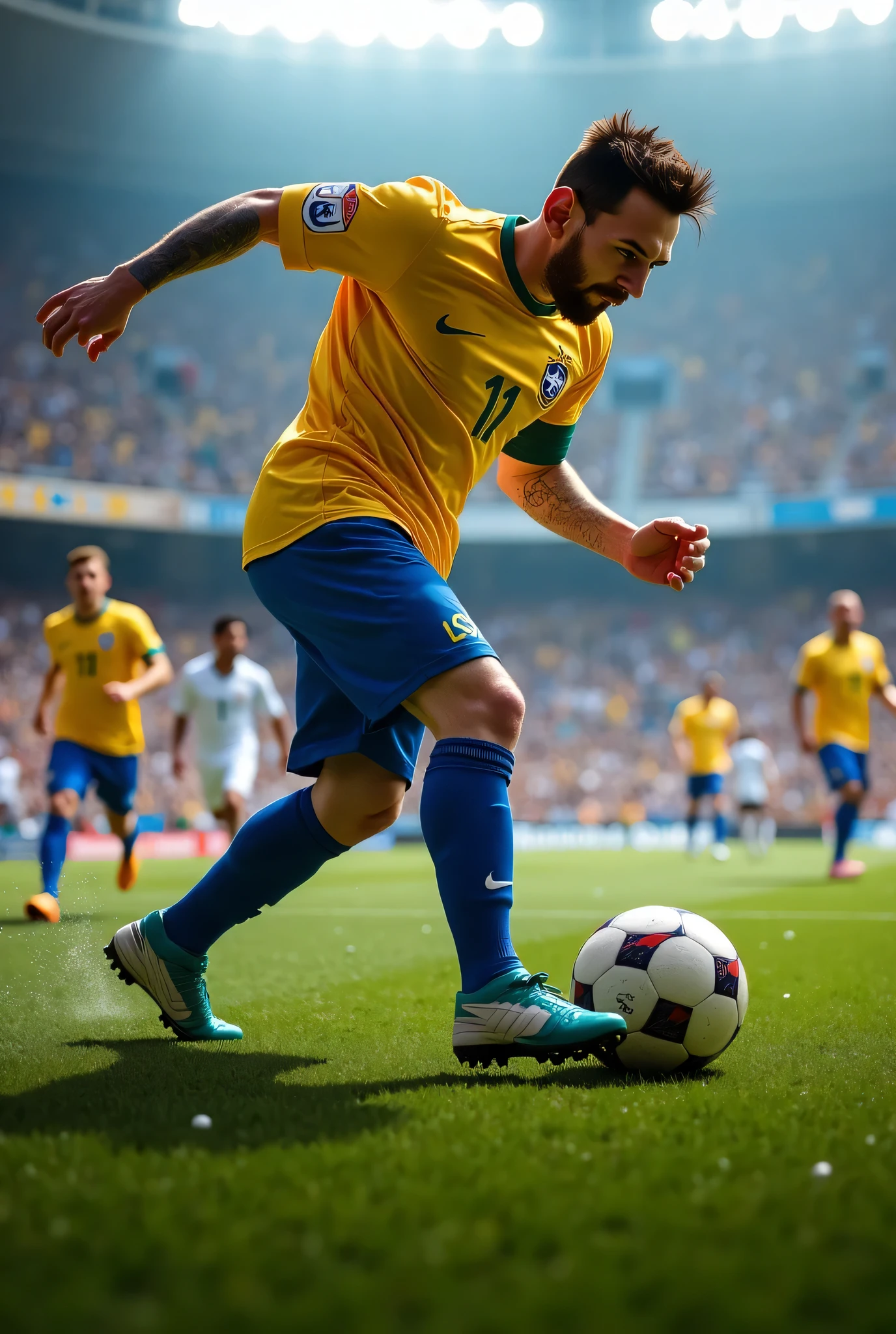 create kaka scoring a bicycle kick