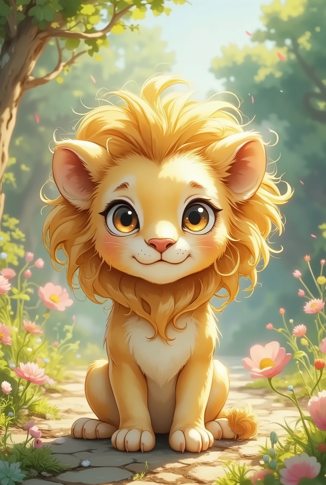  lion 、 cute、 chibi、