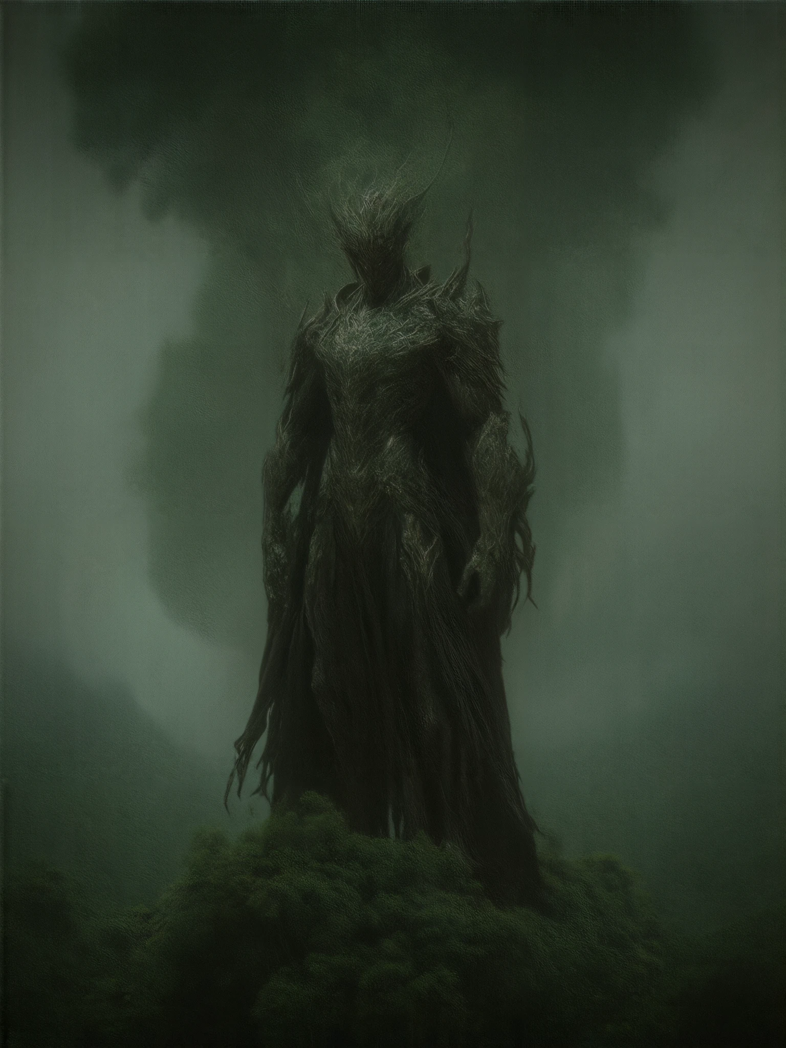 (8k,  top quality ,  masterpiece ,   Final fantasy style : 1.2), Proximity Method, 8k,  very well detailed,  accurate,  top quality,  masterpiece, Forest Spirit, Guardian of the Forest、Raijin Ramu