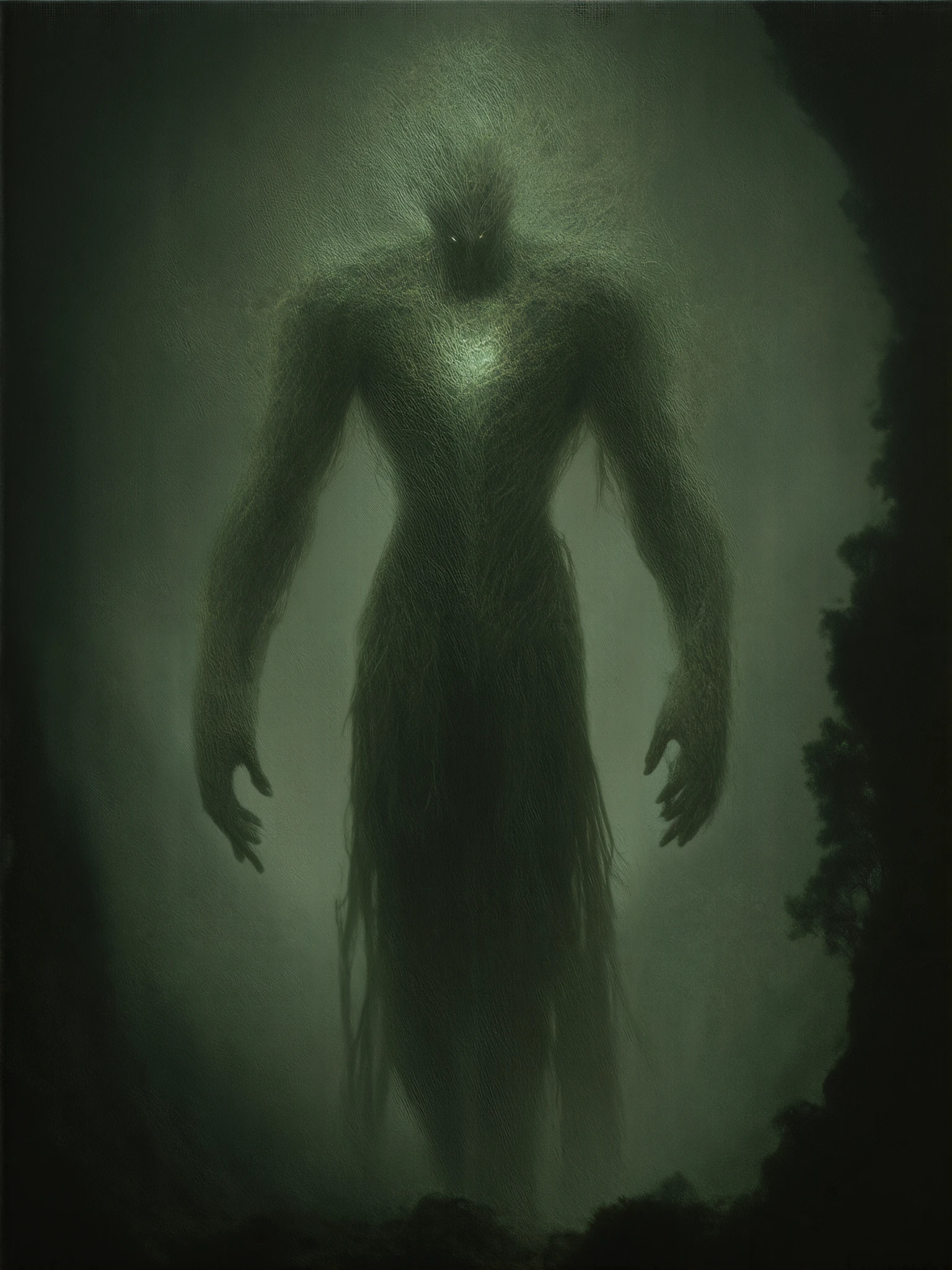(8k, top quality , masterpiece , Final fantasy style : 1.2), Proximity Method, 8k, very well detailed, accurate, top quality, masterpiece, Forest Spirit, Guardian of the Forest、Raijin Ramu
