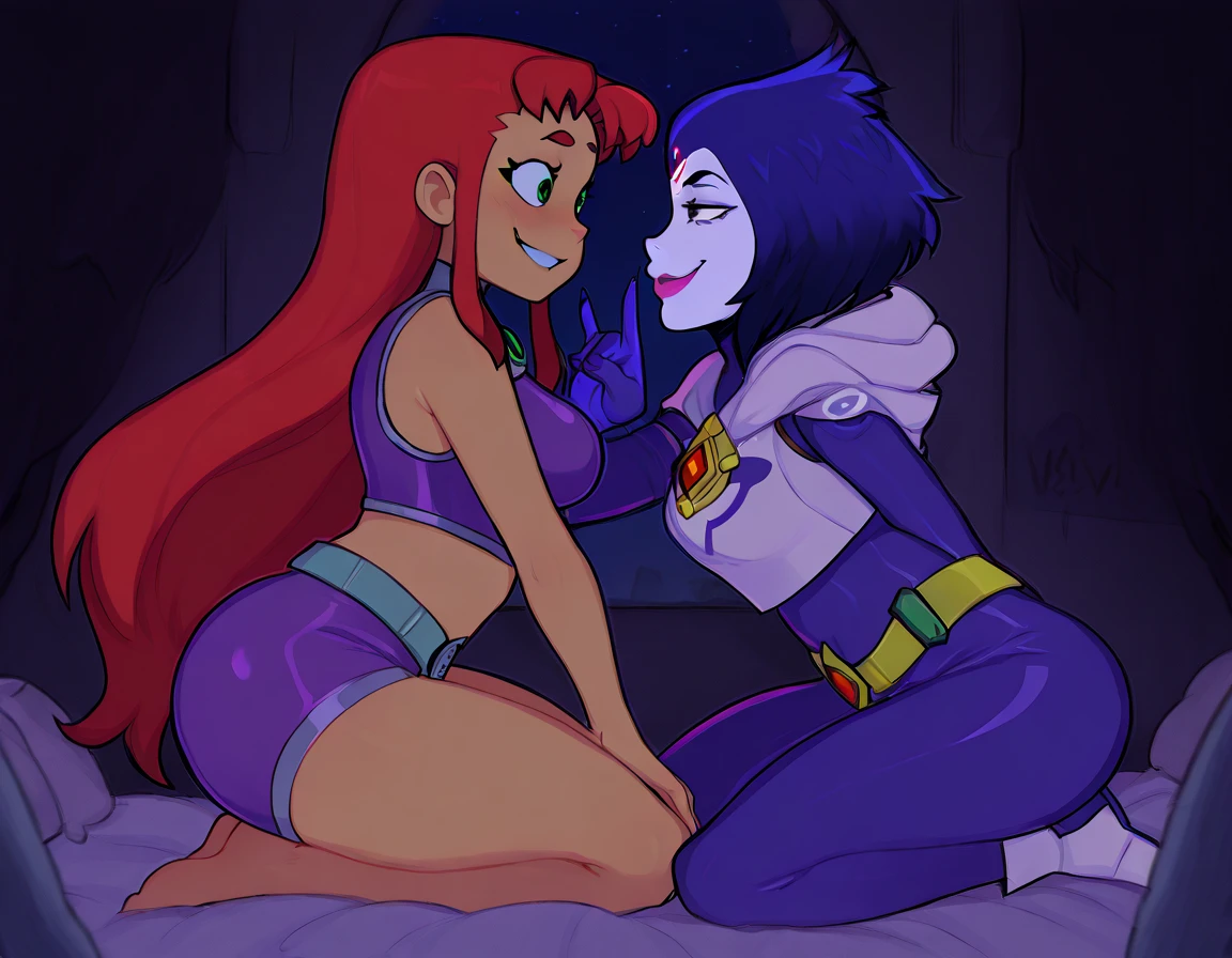 Eqg . Twilight sparklr kiss in bed adagio nervous in the bodystocking . .