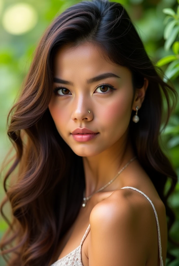 Latin and Asian Woman Brown Hair Cosplay