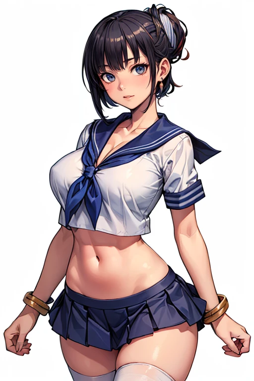 1 female,(Suguha Kirigaya),black short hair,(shimakaze's clothes),covered orgasm face,,breastsdy:1.5,