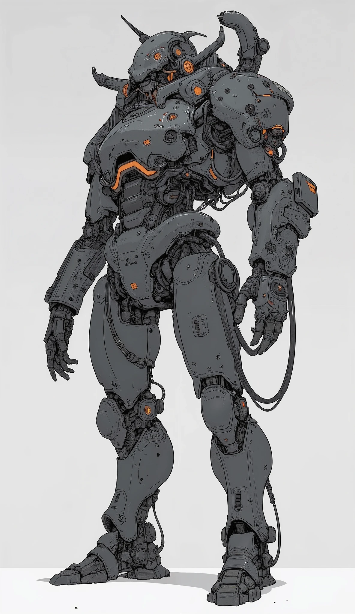 There is a toy robot standing on a white surface, full body Mech Suit, Seapunk Mecha , Mech Suit, Painted Action Figure , Black Mecha, PVC movable, Mechanical Body, male robot anthropomorphic orca , Streamlined Matte Black Armor, ACTION FIGURE MECHA , Mecha Robot Details , Bioshock Big Daddy , Mech Suit