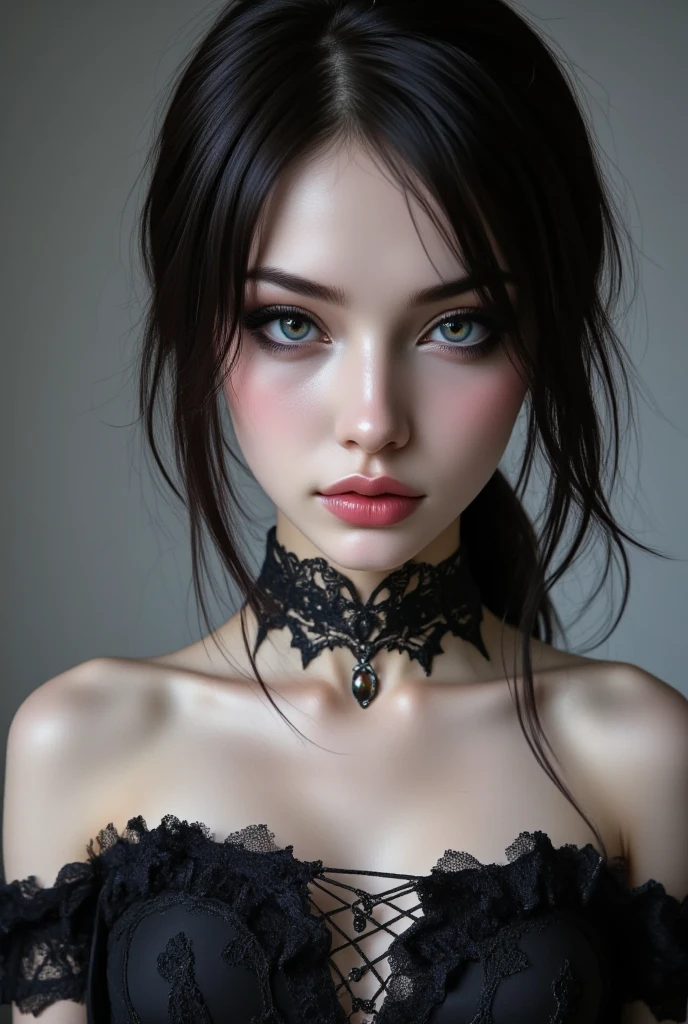 cool beauty, condescending gaze