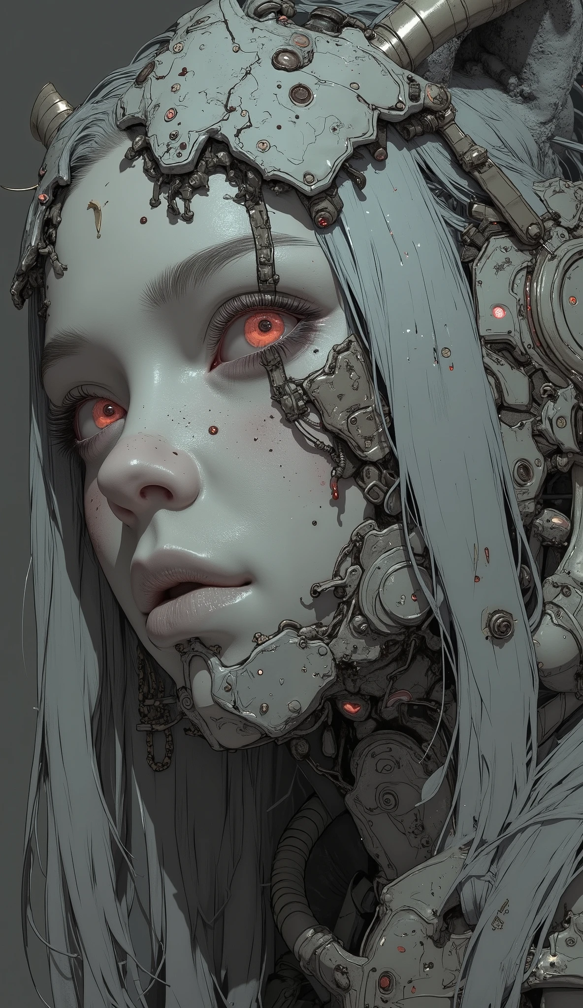 black、White、Blue and Red,(best quality, Super detailed, high resolution, Extremely detailed CG),Wide-angle lens,Dead angel standing on the edge of a cliff,She is beautiful,She likes blood and the ocean,Blood Rain, mystery,Fanatic, Wheels within wheels, Surreal,Beautifully