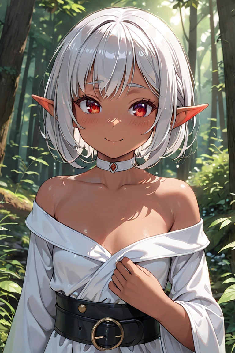 score_9, score_8_up, score_7_up, score_6_up, source anime, BREAK,
 <lora:sylphiette:1> eihplyspnxl, sylphiette \(mushoku tensei\),
1girl, pointy ears, solo, flower, looking at viewer, elf, sitting, short hair, small , strap slip, white flower, parted lips, white camisole, seiza,  shoulders, petals, blush, ,
upper body, from below