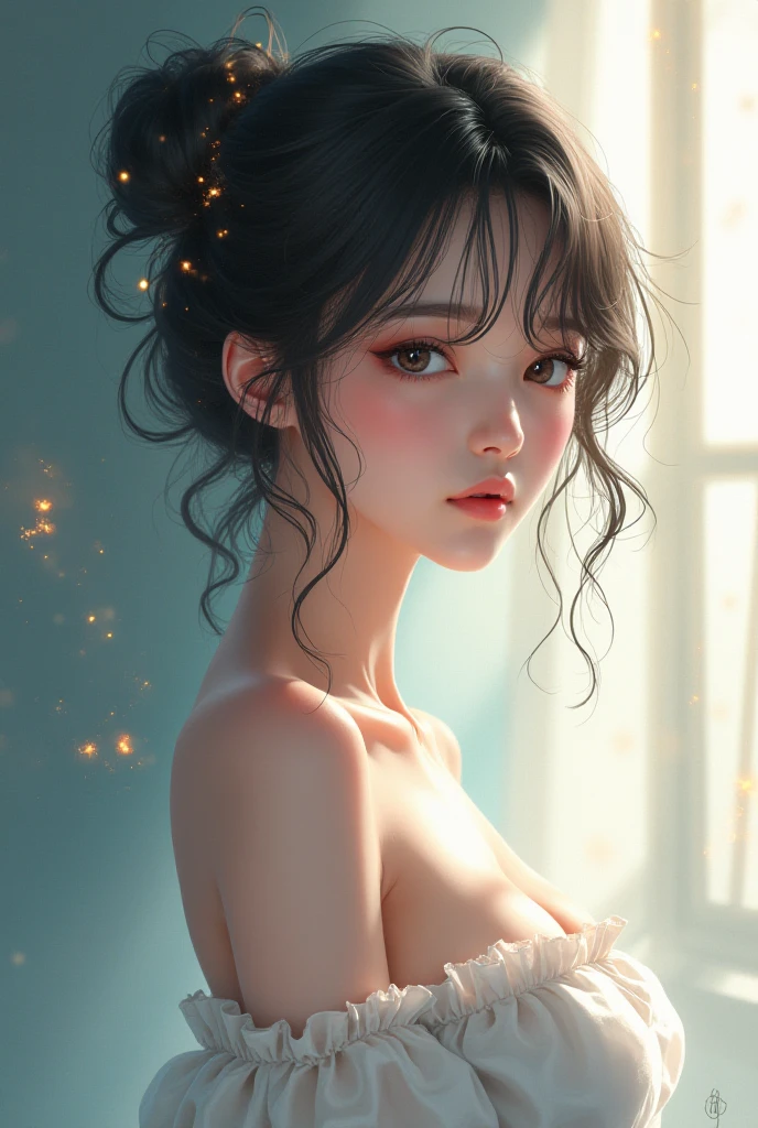 work of art, best qualityer, ultra epic details, creative, good lighting, excellent shading, nude shade, (4K), (face 8k)