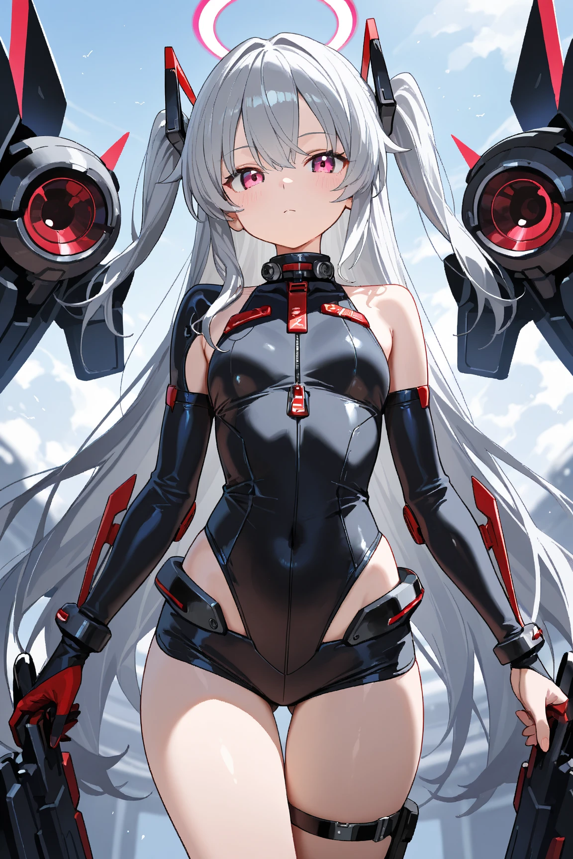 Narrow single-seater spaceship