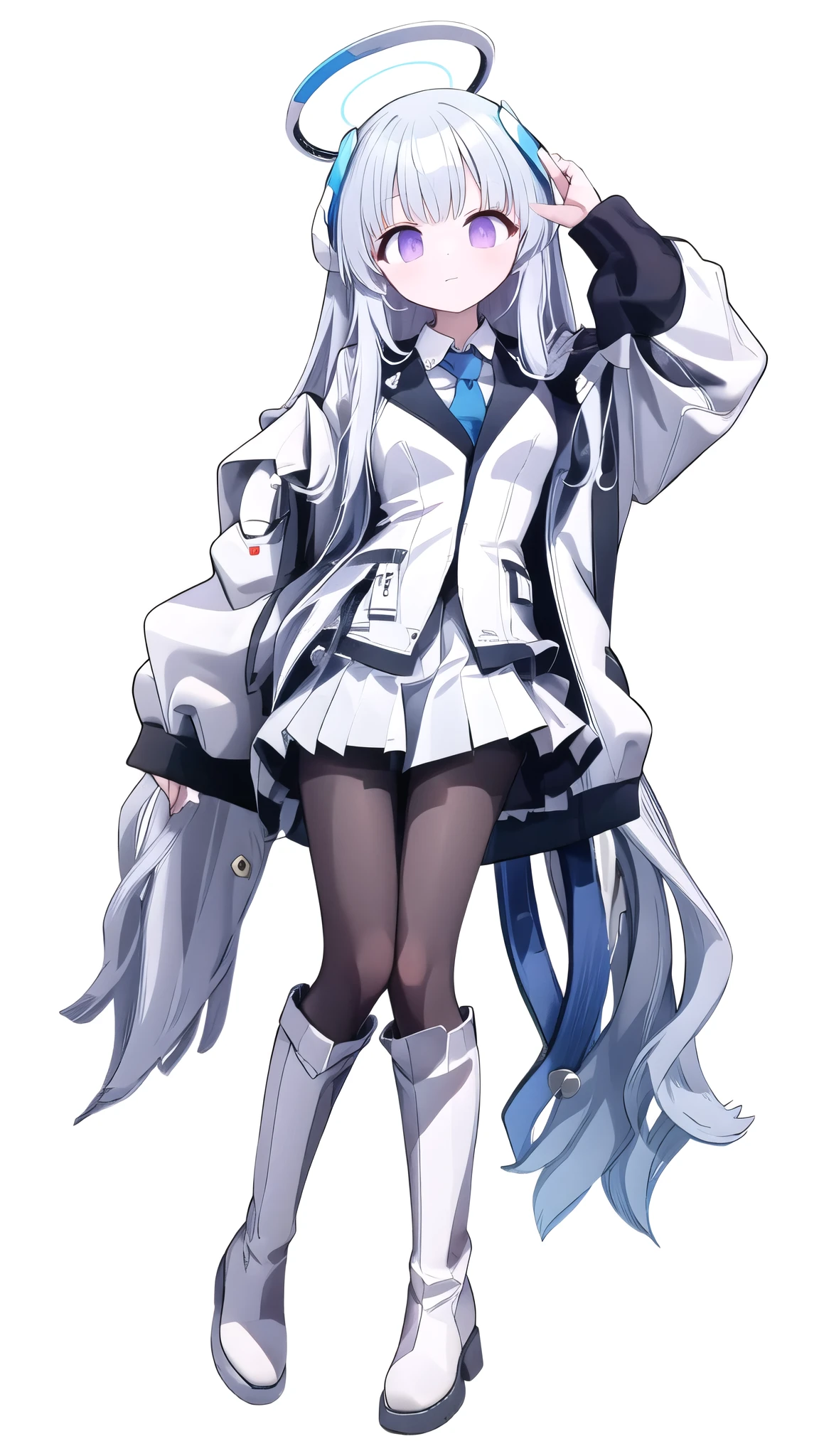 white lace-up boots，noa
noa-outfit