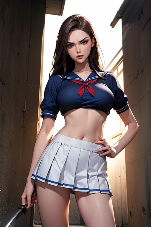 (((toppless))), (((Show off ))), (((Showing off the legs of the spread tread))), (((large full breasts))), (((show off cleavage))), extremely detailed CG unified 8k wallpaper, very fine 8KCG wallpaper, (masterpiece, Best Quality), High resolution, Ultra-detailed, ultra-sharp, 1 girl, full ,Naked, in beach, ((( Light sailor shirt, Sleeveless, Open front))), (((Navel))), (((Sheer Micro Mini Skirt))), (Beautiful face, Cute face, Detailed face), (((Detailed beautiful eyes))), BREAK, (((Sunny))), Perfect Eyes Eyes