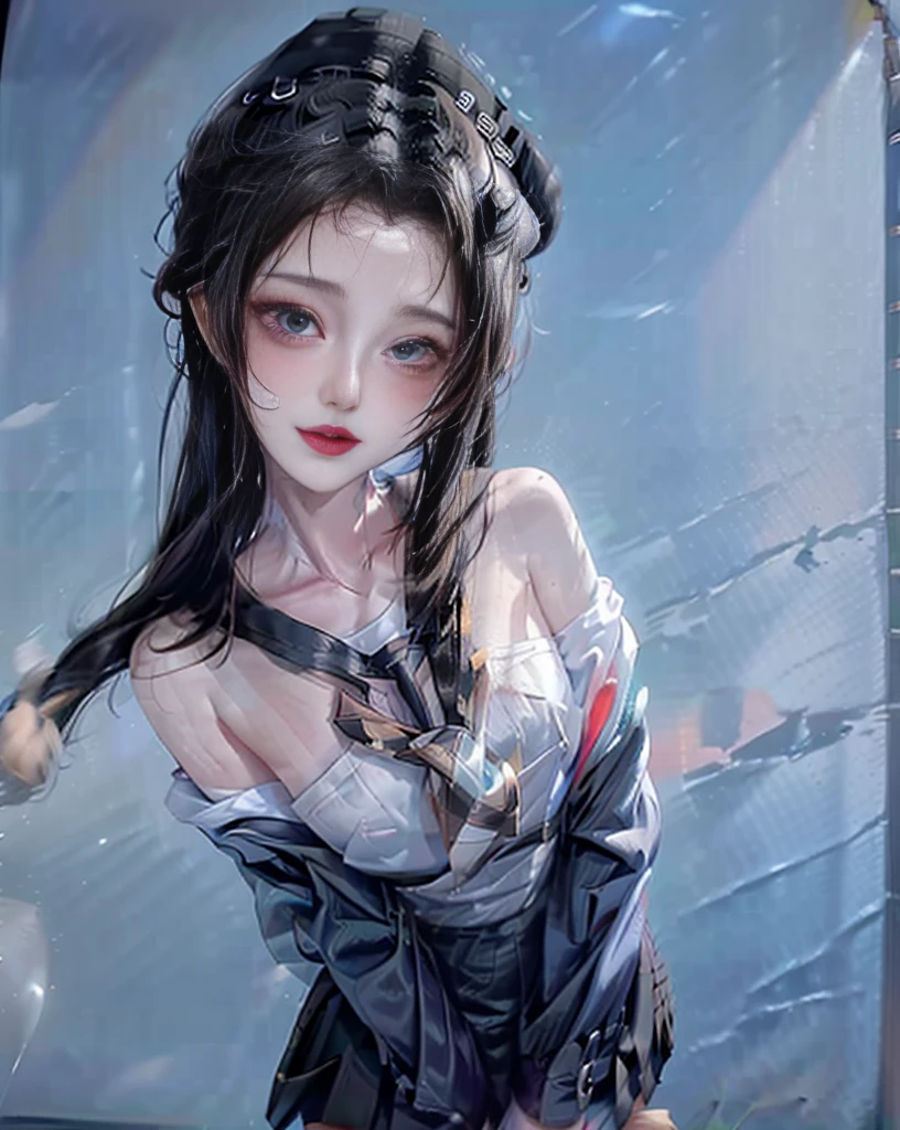 (masterpiece, Highest品質, Highest, Official Art,、beautiful, exposed for a long time、Realistic: 1.4), Smooth movement, Attractive patterns, ((shenhe(genshin impact):1.5))1 Girl, (Long white hair), Portraiture, alone, Thin legs、(Chests wrapped in tights、 A white cloth is hung.) (Ultra Wide Angle, gaze observer, Detailed Background, Detailed face, Wind Spirit, Spinning wind, Controlling the Wind,Suspended particles, Spiritual Power, whirlwind, vapor, whirlwind in background, White Tone, whirlwind, Mysterious atmosphere), Black Crystal Costume, Dynamic pose,