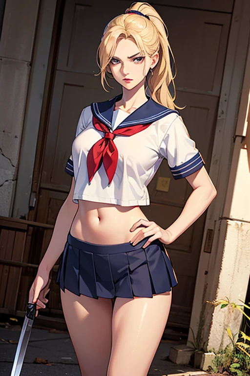 ((American, adult, big chest, small head)), night light, moon, neon lights, (perfect body: 1.1), (short wavy hair: 1.2), full body shot, crowded street, ((wearing a japanese girl sailor suit)), ((miniskirt, car encounter)), (extremely detailed CG 8k wallpaper), (an extremely delicate and beautiful), (masterpiece), (best quality: 1.0 ), (ultra high resolution: 1.0), beautiful lighting , steep nipple, cameltoe, perfect lightning bolt, pulling skirt, realistic shadows, [high resolution], detailed skin, ultra-detailed, mole, dynamic angle